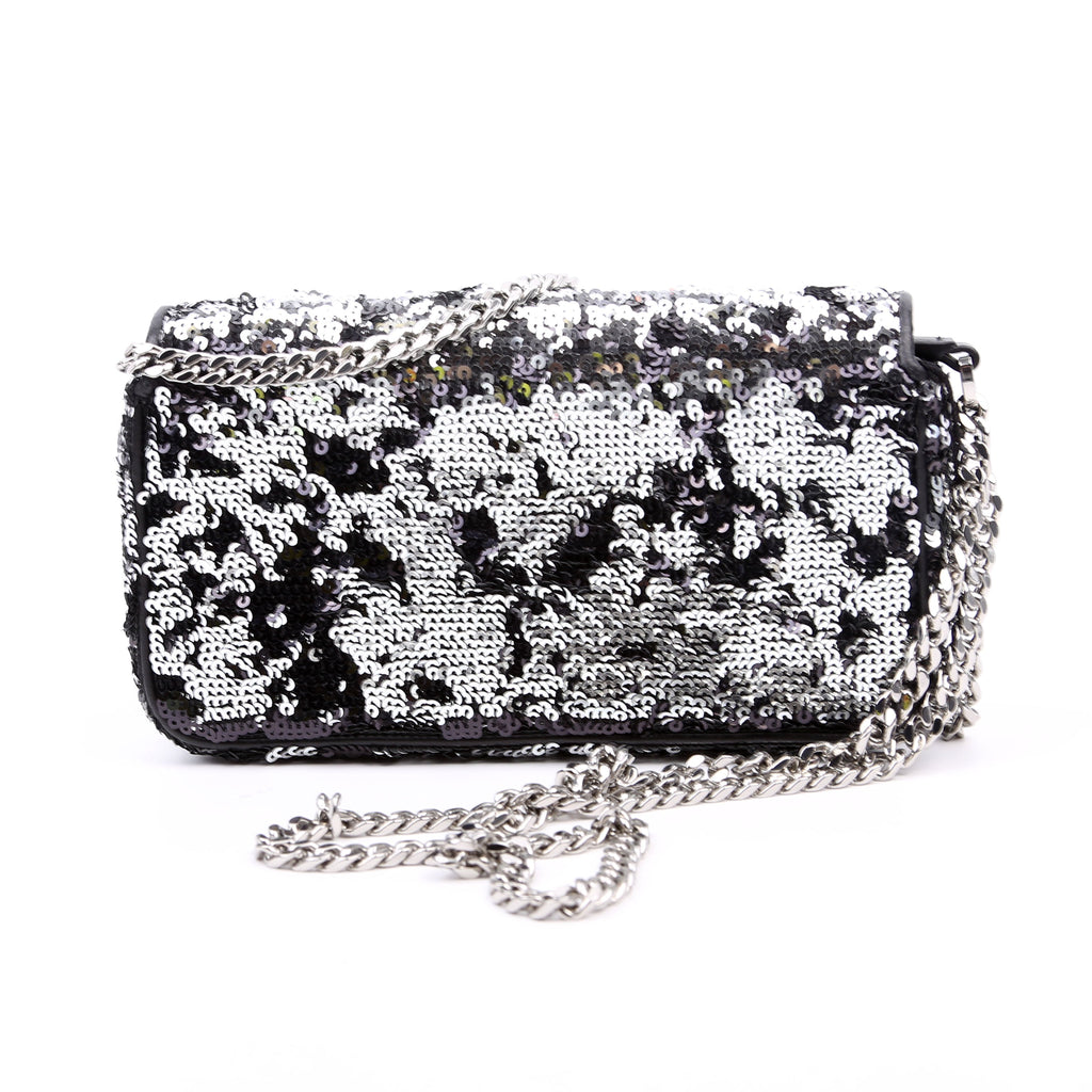 Himmel Sequin Small Shoulder Bag Black
