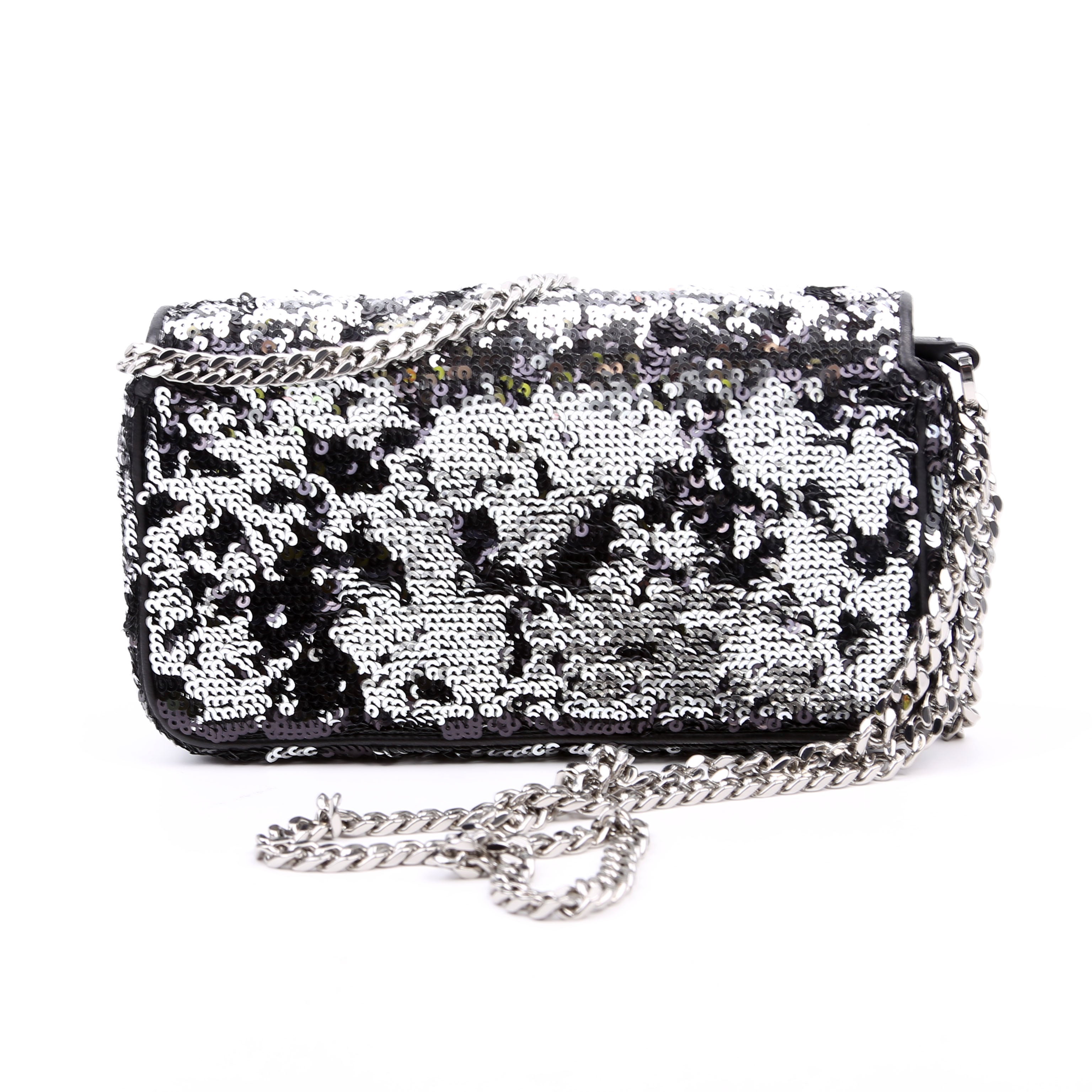 Himmel Sequin Small Shoulder Bag Black