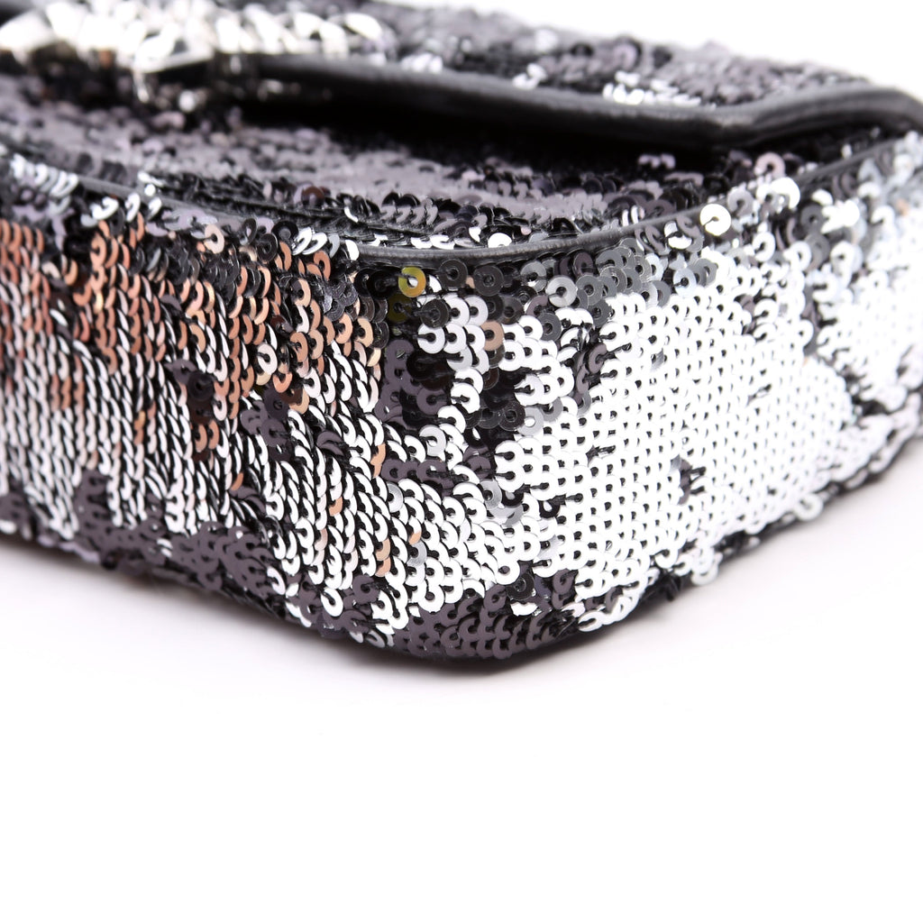 Himmel Sequin Small Shoulder Bag Black