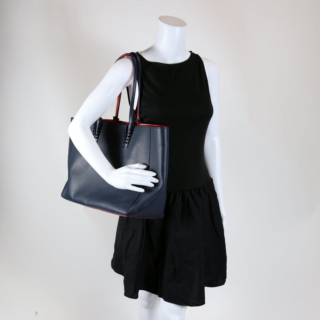 Cabata Tote With Pouch Leather Blue