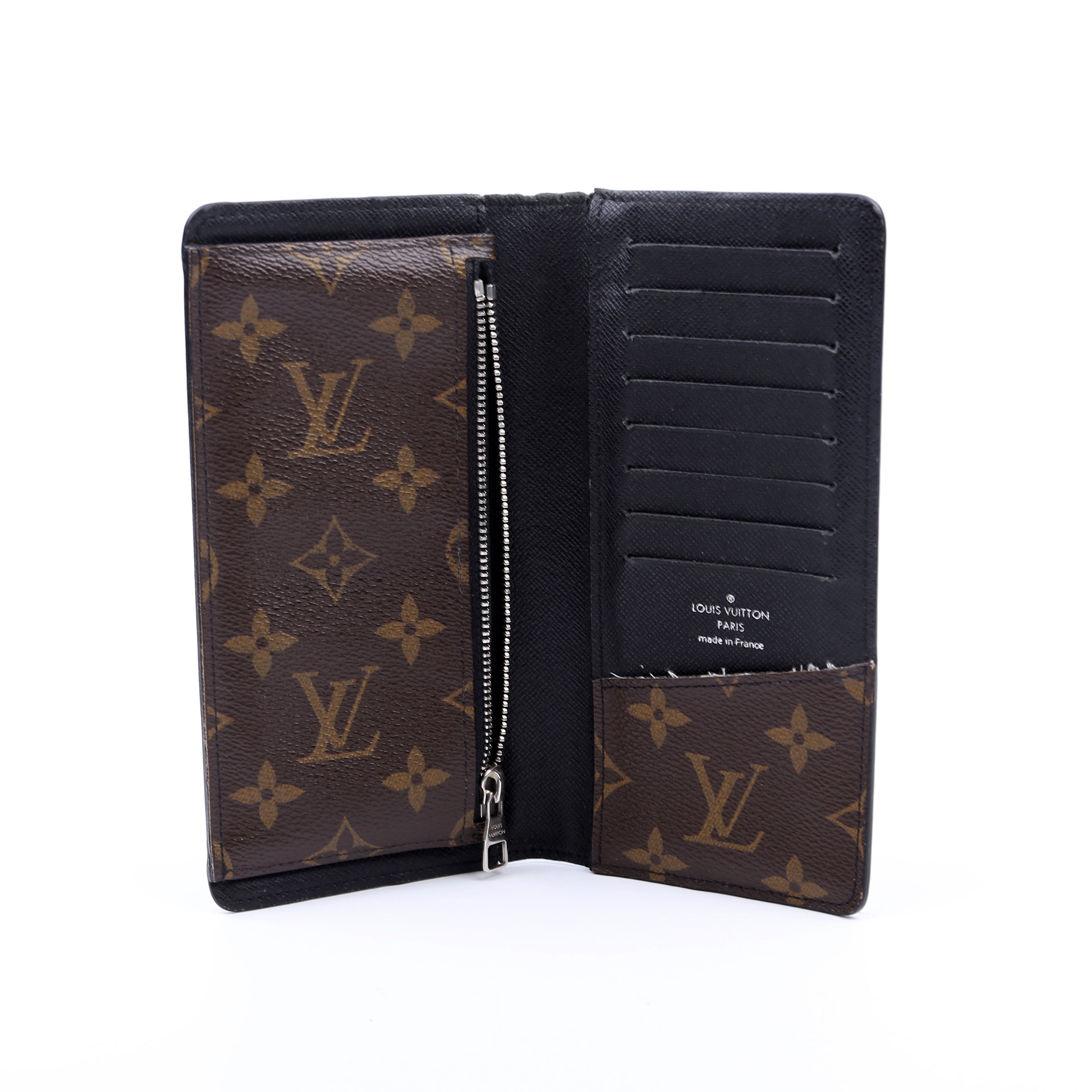 Brazza Wallet Macassar Monogram Black