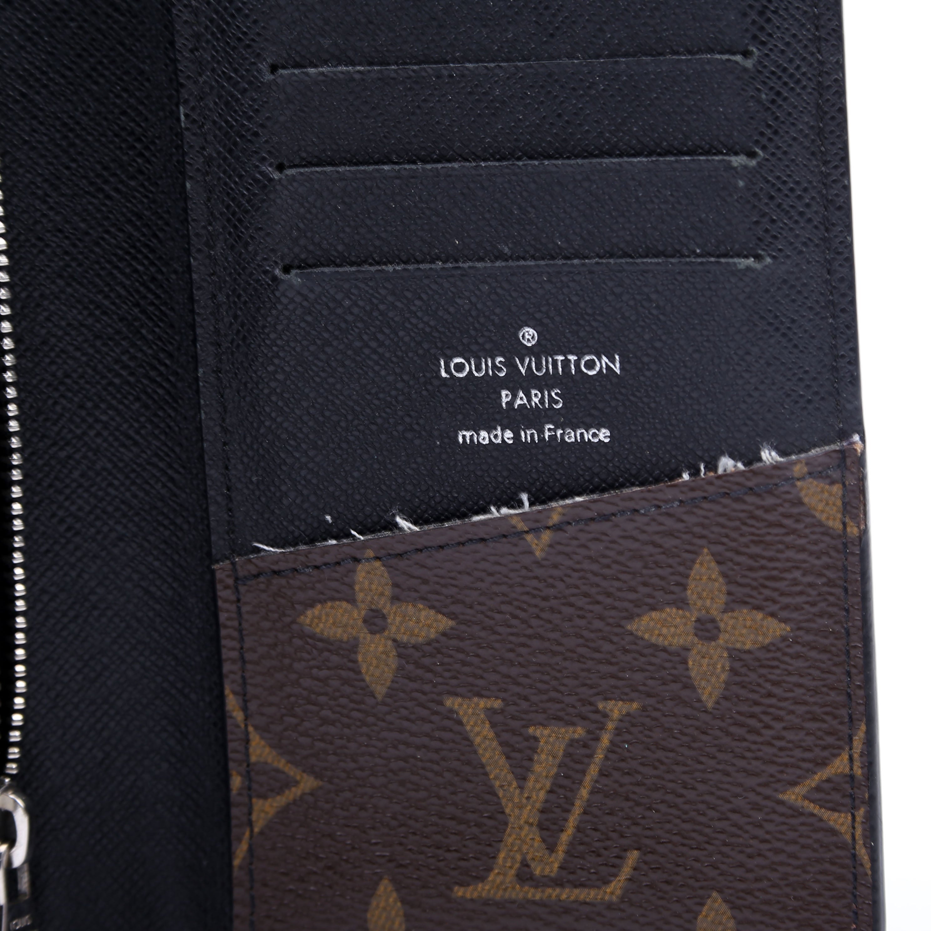 Brazza Wallet Macassar Monogram Black