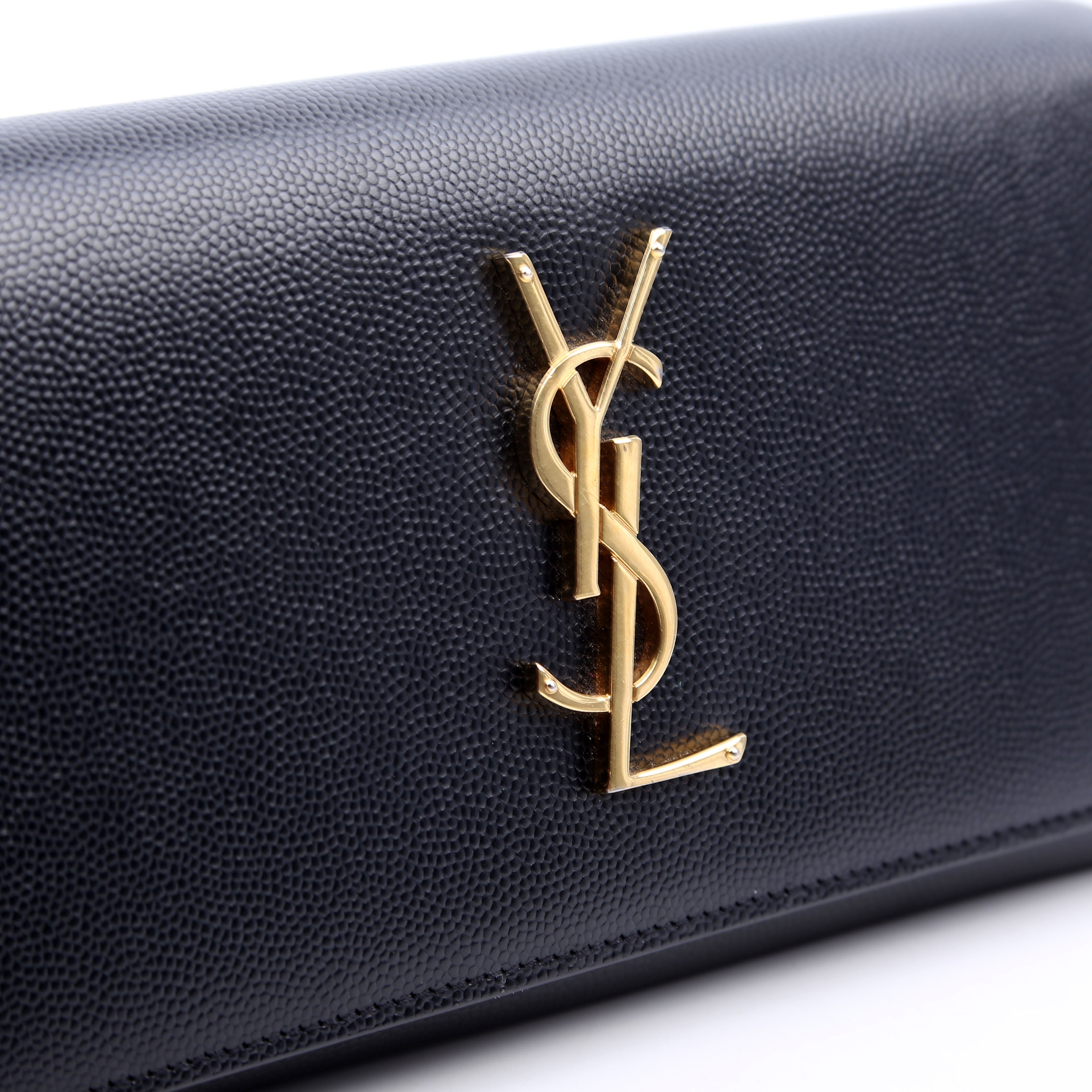372266 Monogram Flap Wallet Black