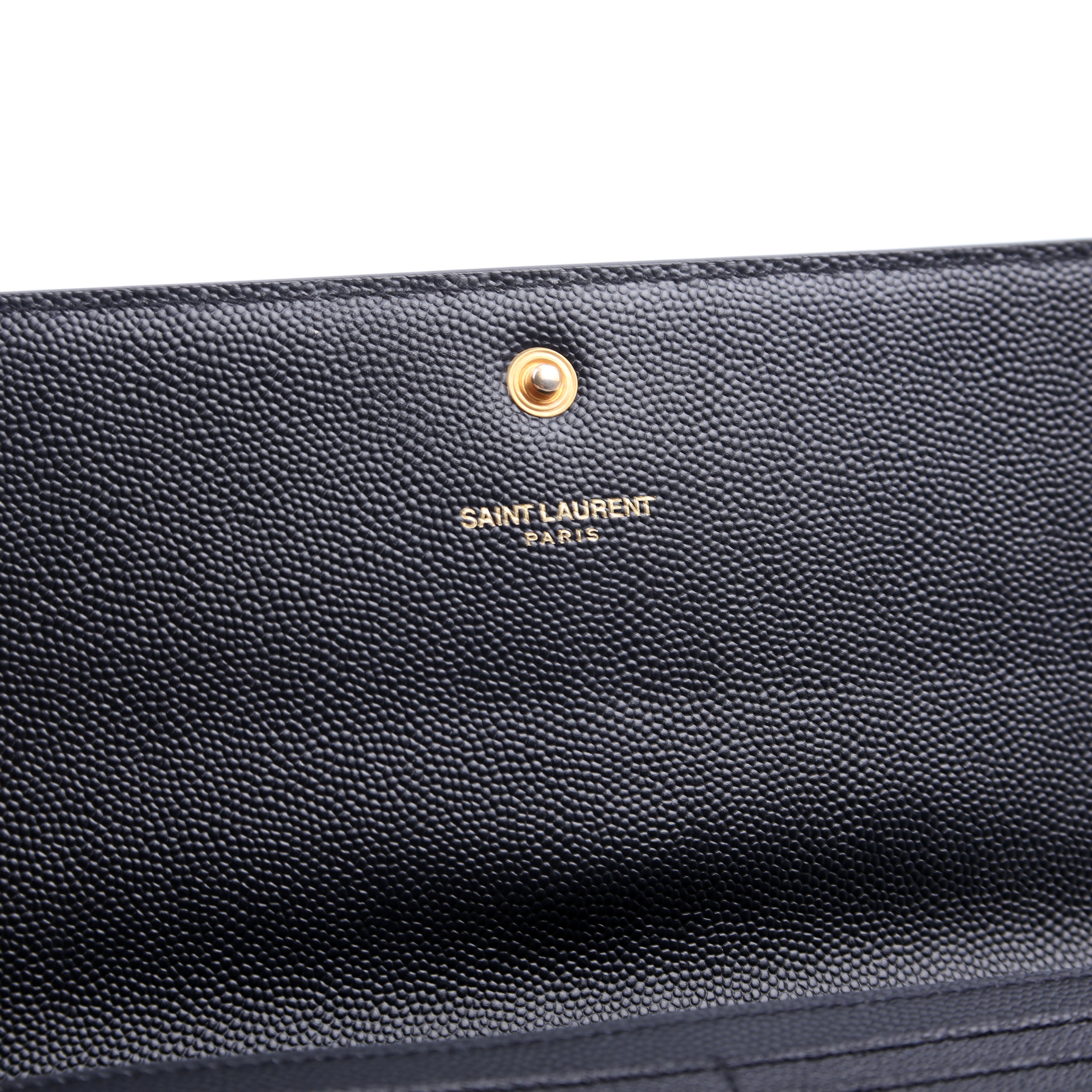 372266 Monogram Flap Wallet Black