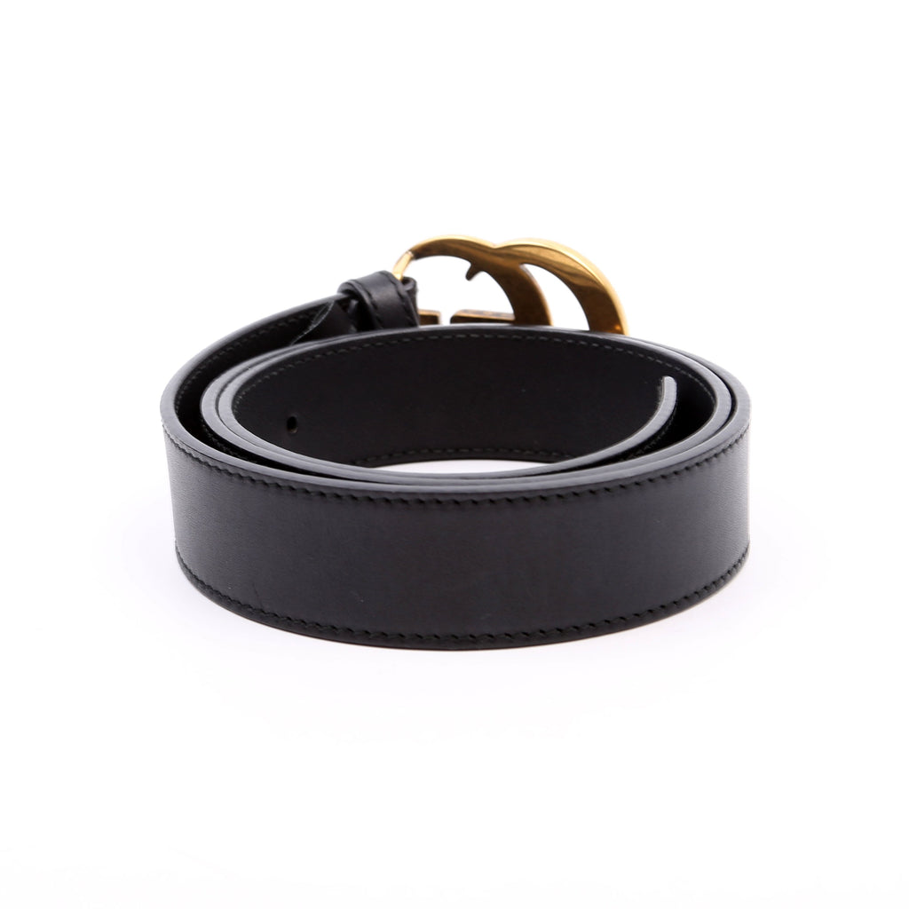406831 GG Marmont Belt Size 80/32 Black