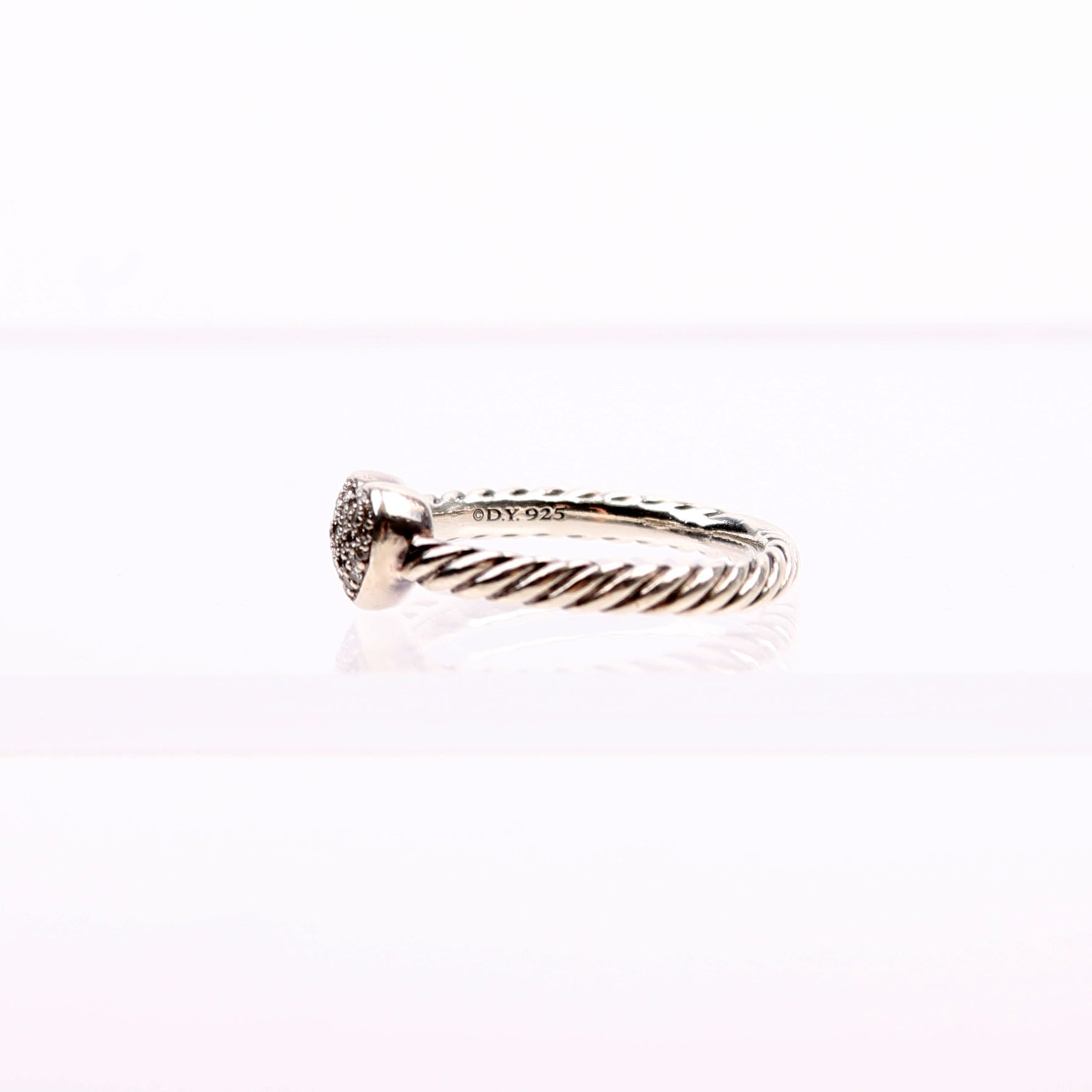 Cable Collectibles Stack Ring Heart Ring 925/Pave