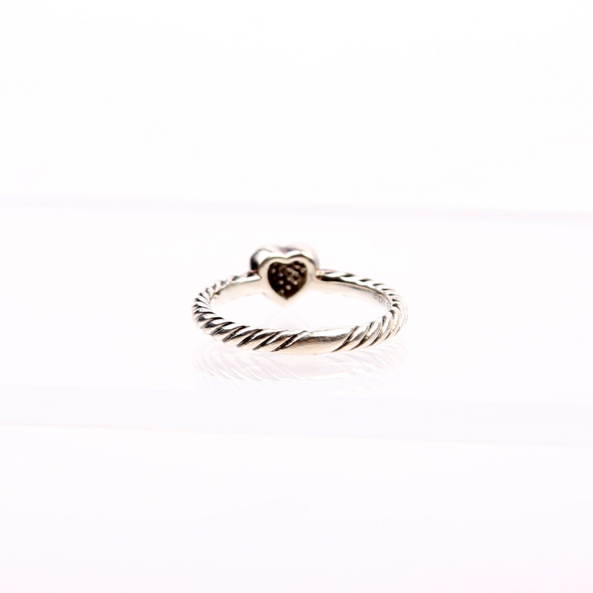 Cable Collectibles Stack Ring Heart Ring 925/Pave