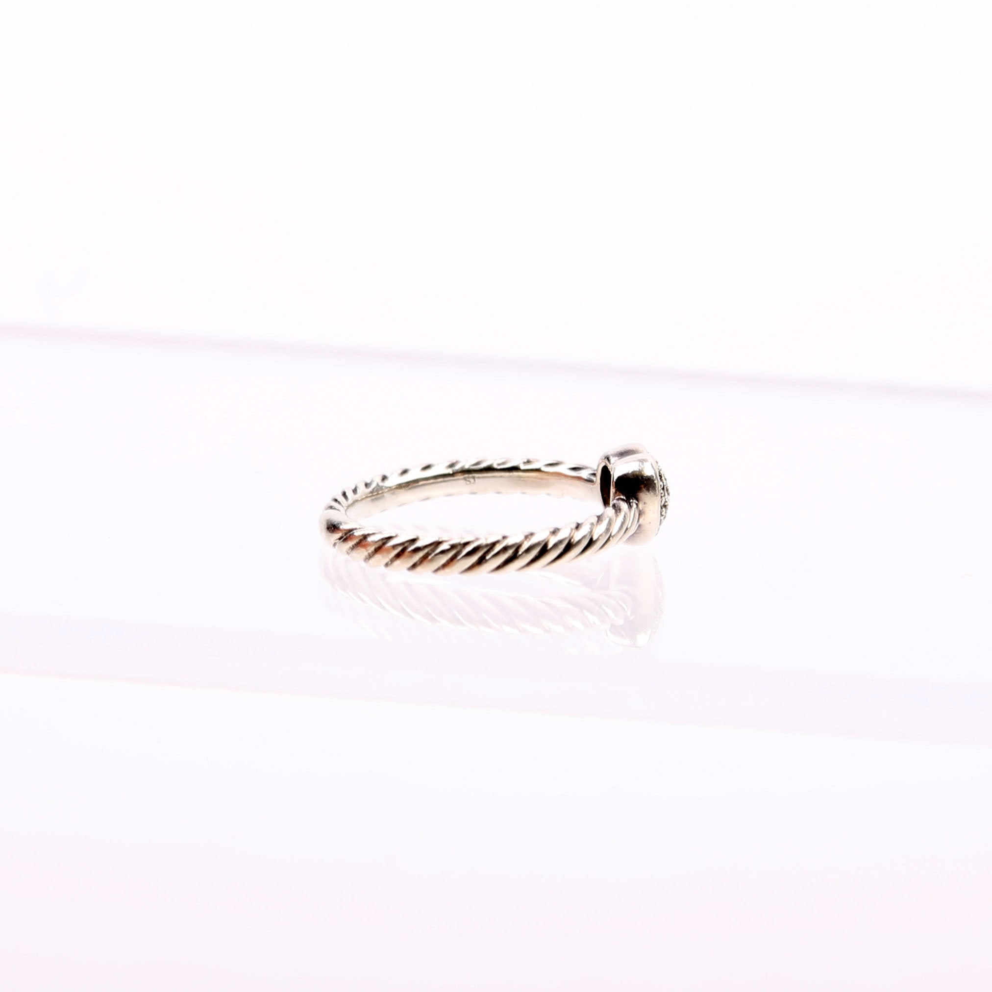 Cable Collectibles Stack Ring Heart Ring 925/Pave