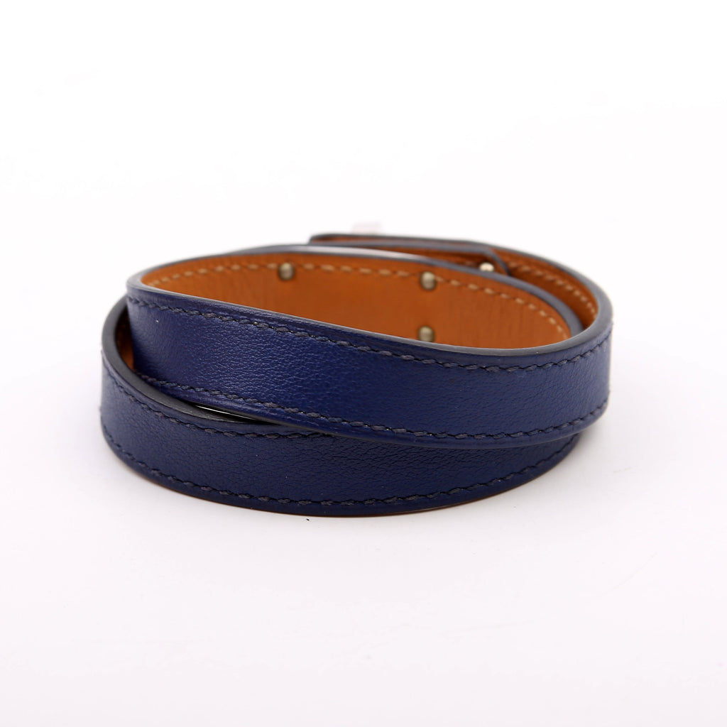Kelly Double Tour Bracelet Blue/Silver