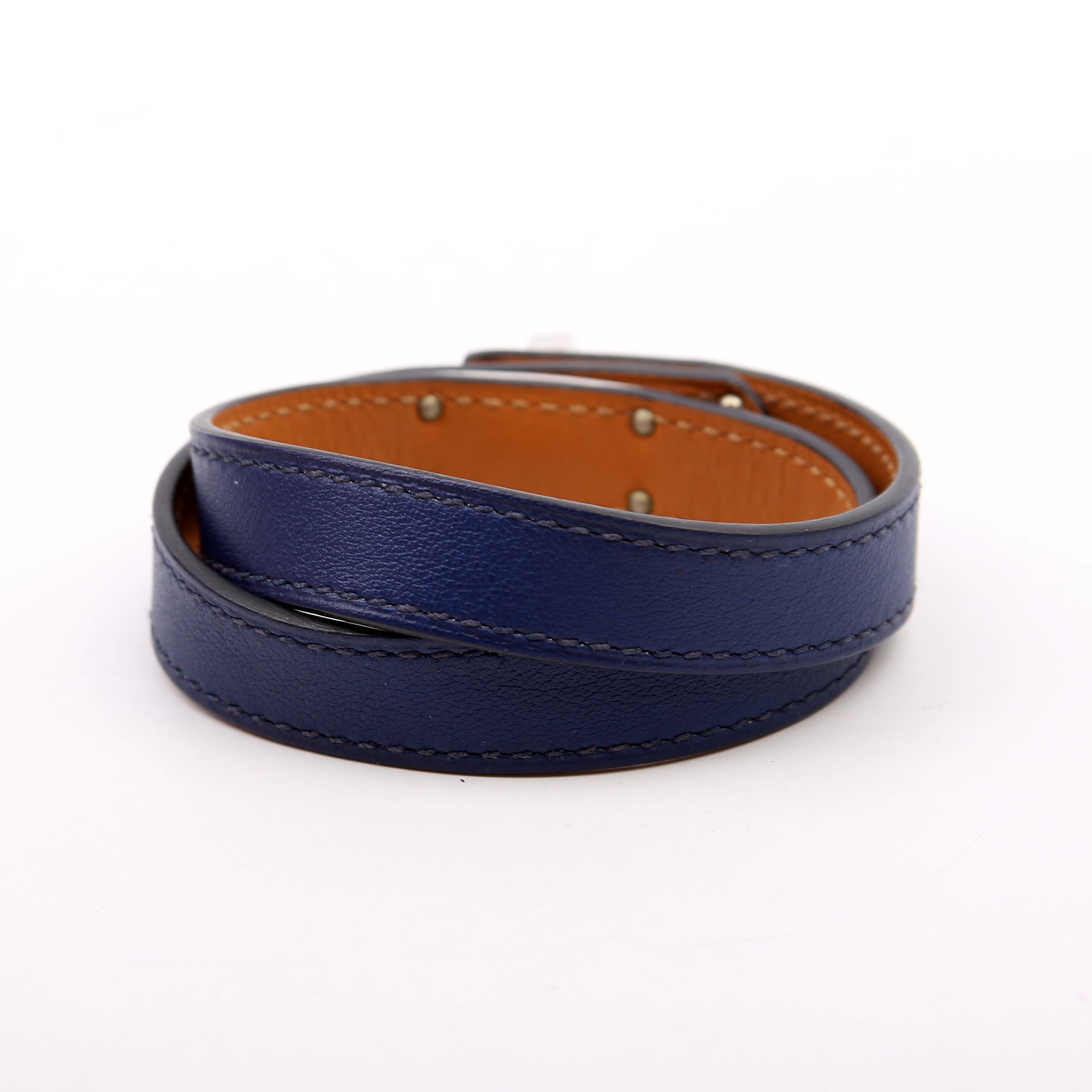 Kelly Double Tour Bracelet Blue/Silver
