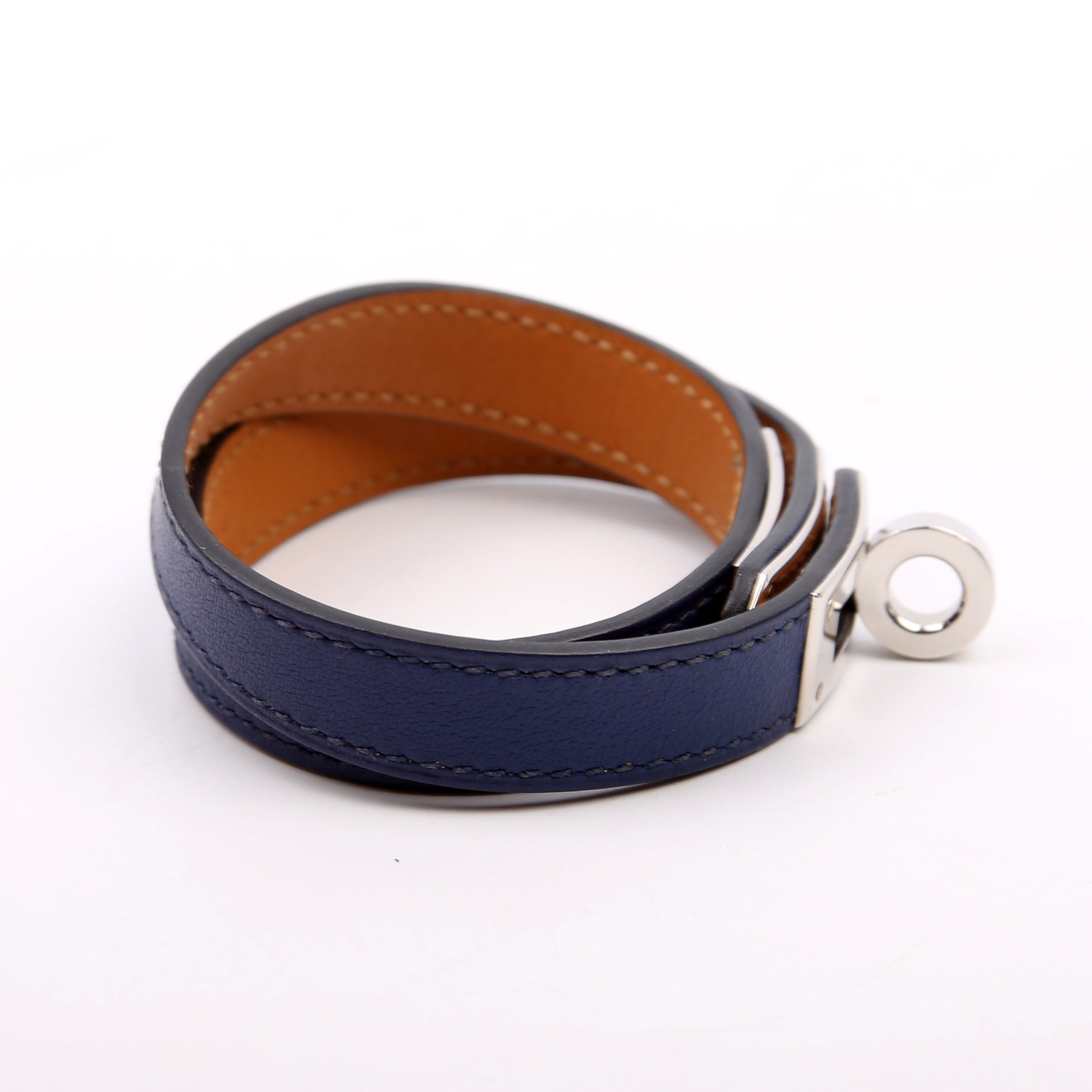 Kelly Double Tour Bracelet Blue/Silver