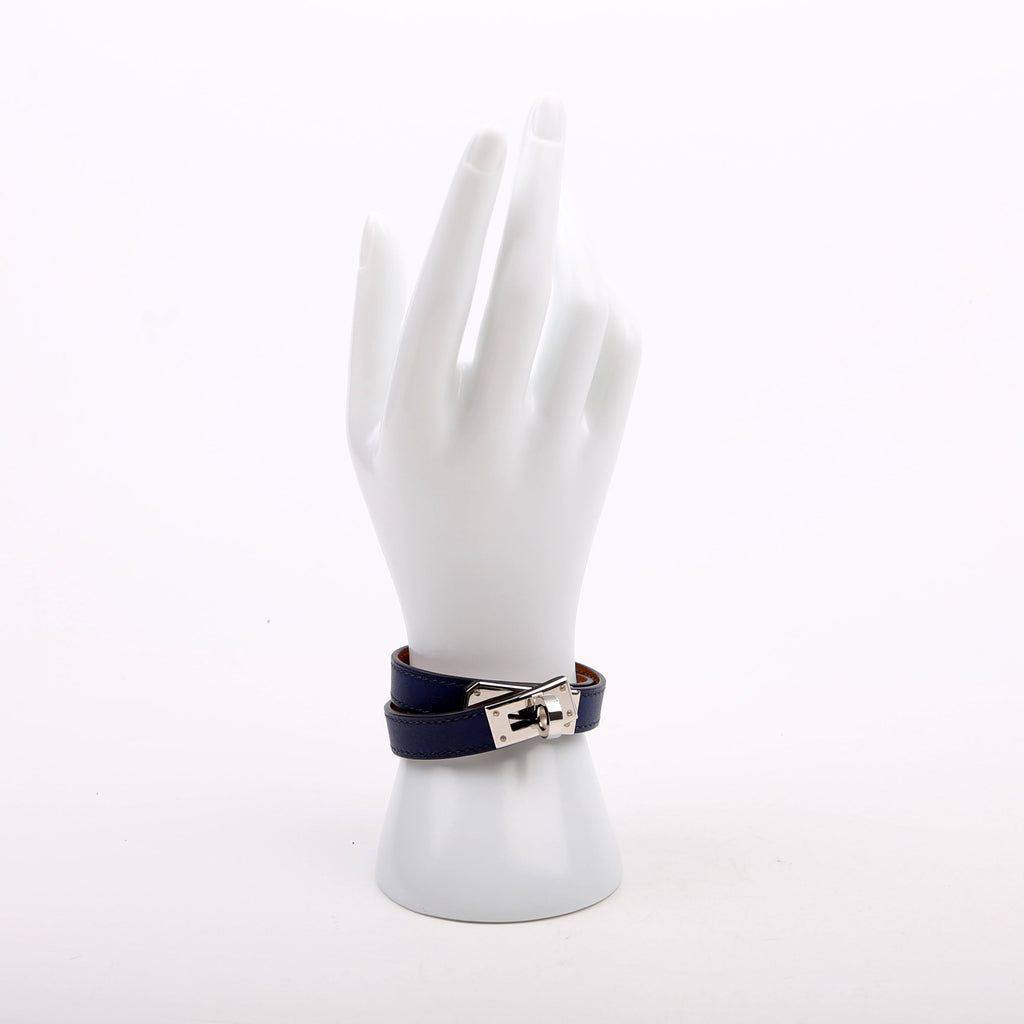 Kelly Double Tour Bracelet Blue/Silver
