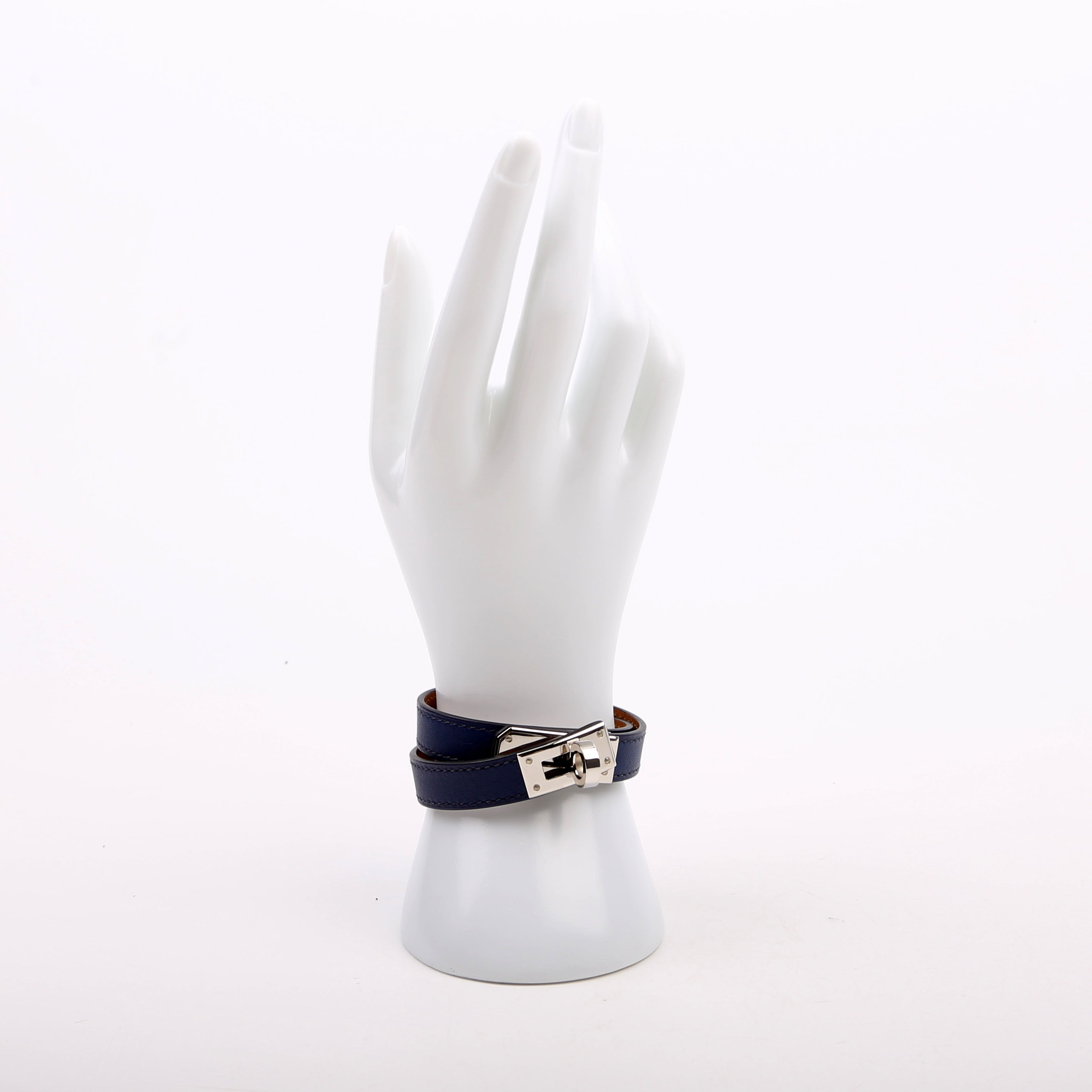 Kelly Double Tour Bracelet Blue/Silver
