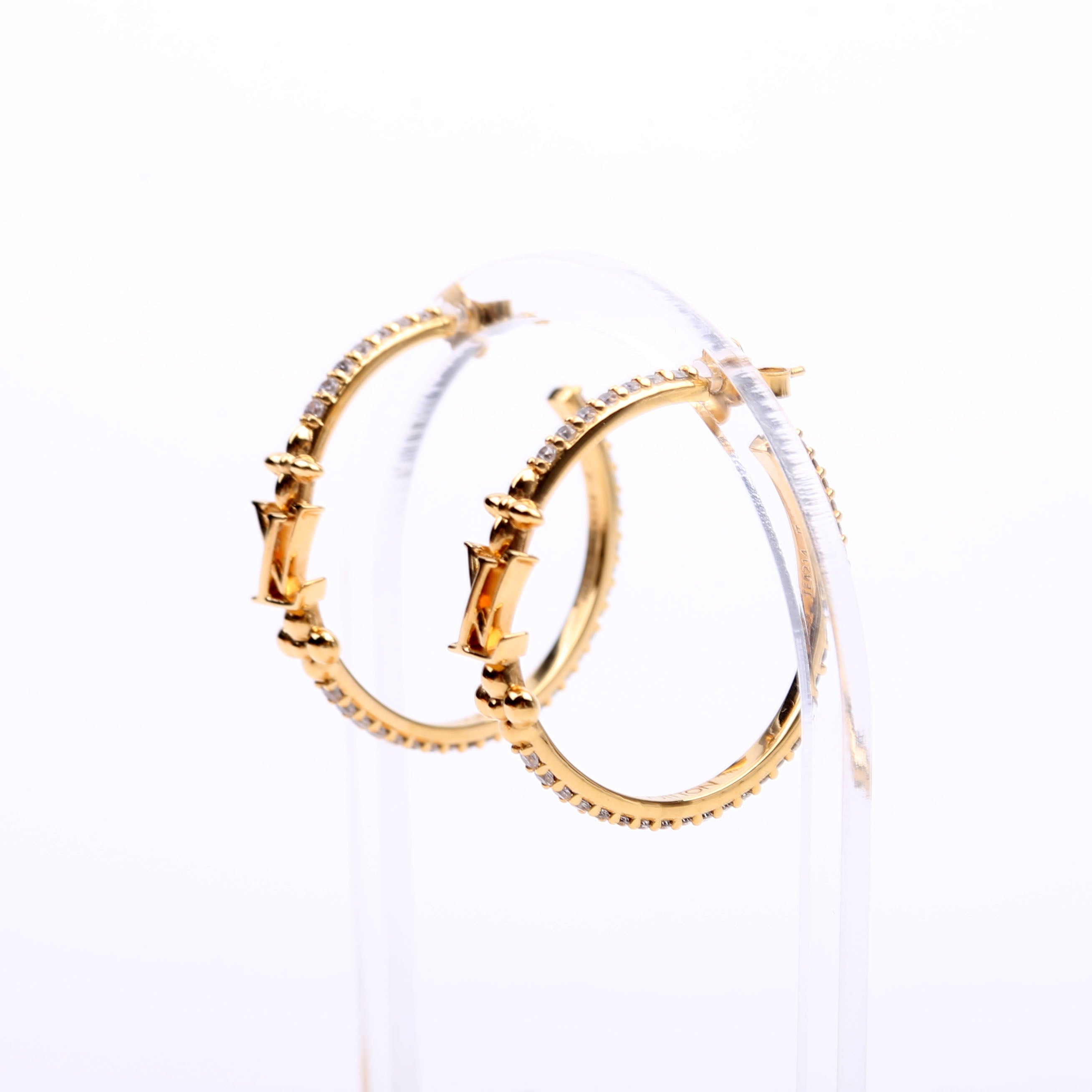 LV Iconic Hoop Earrings Gold