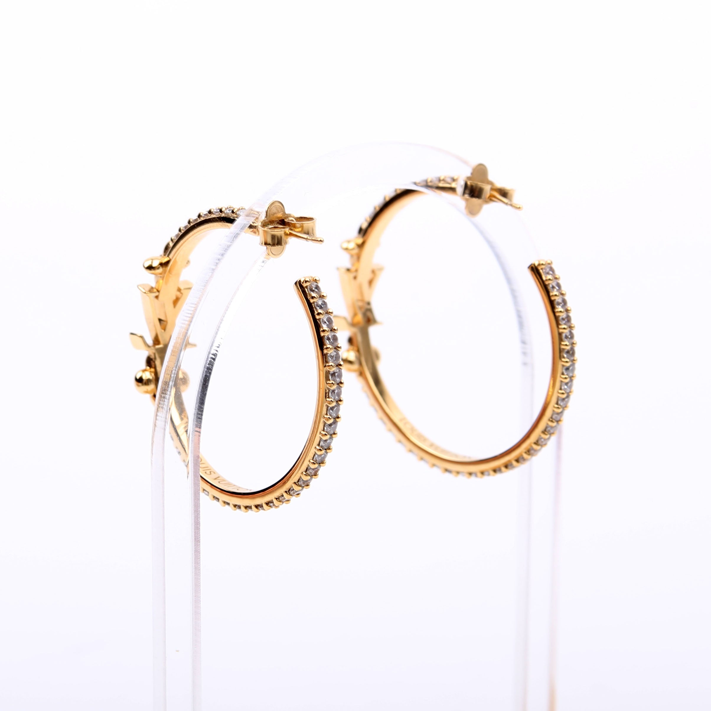 LV Iconic Hoop Earrings Gold