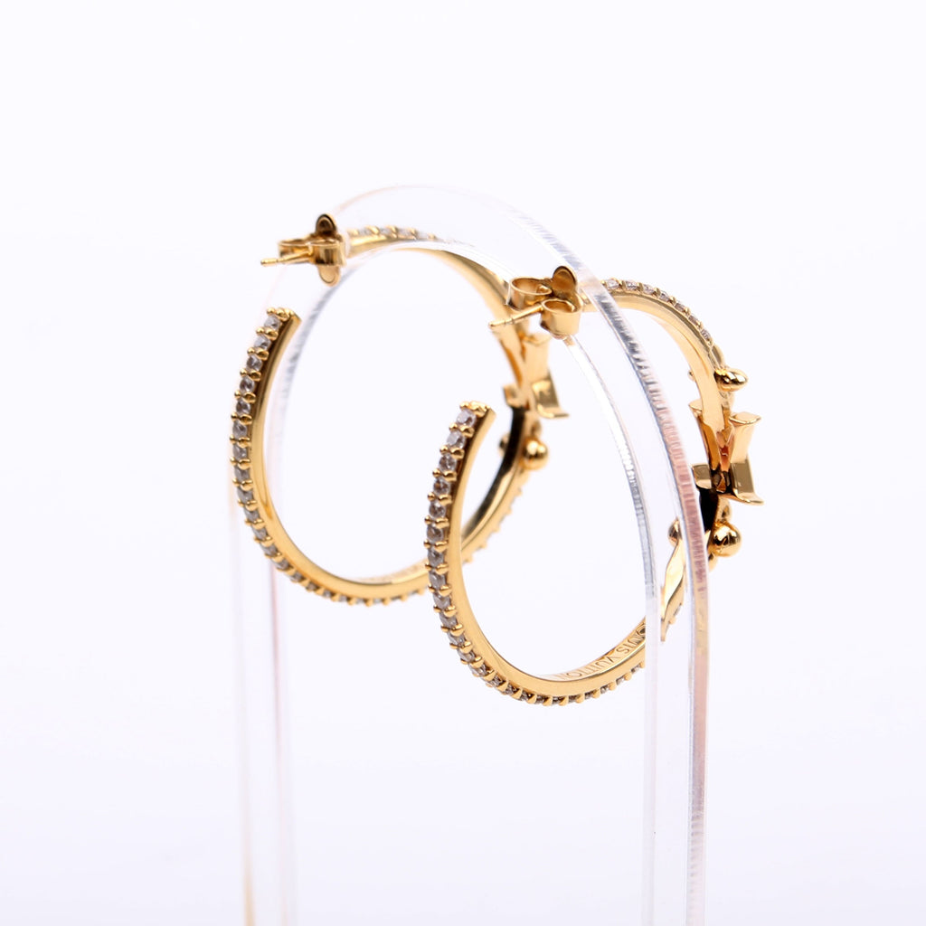 LV Iconic Hoop Earrings Gold