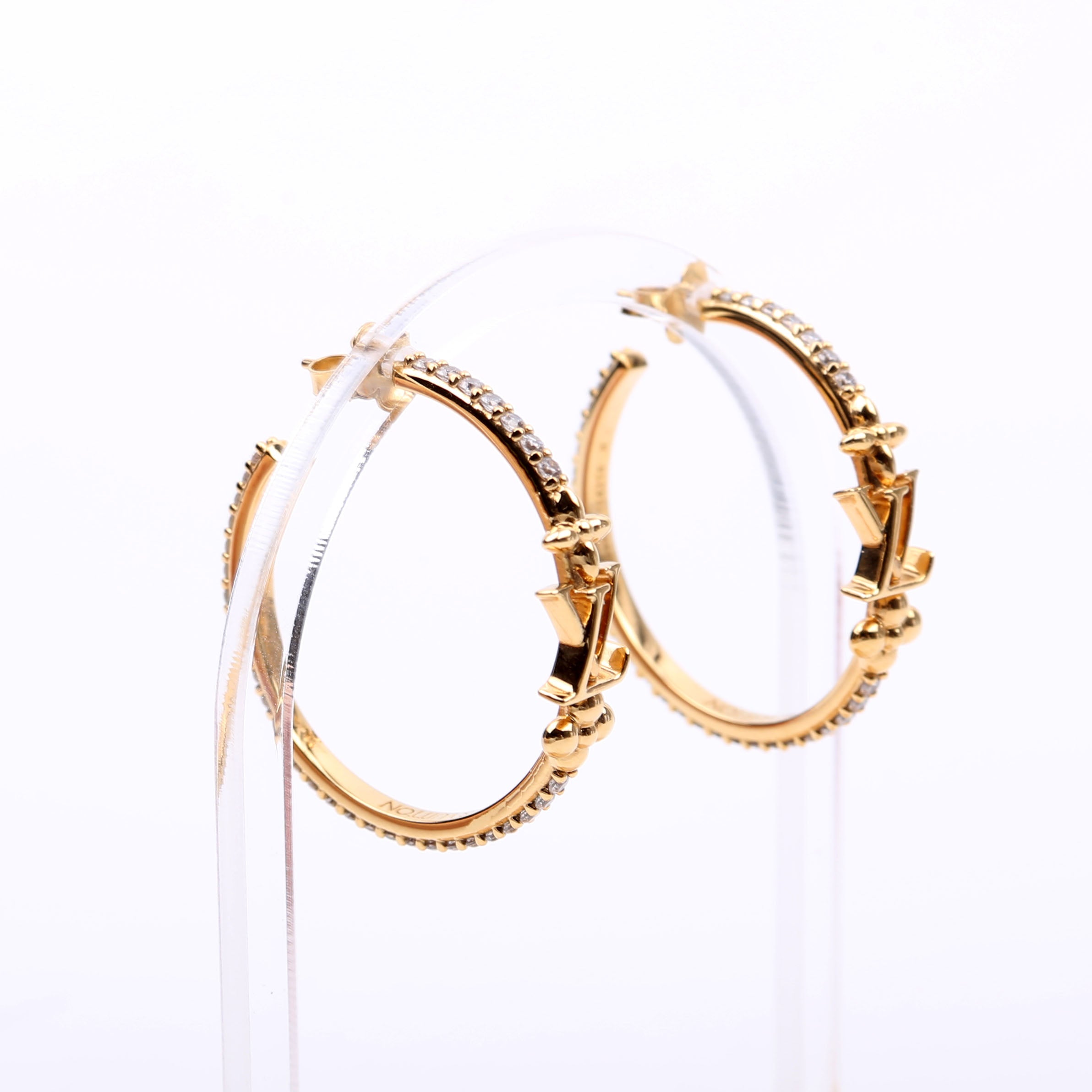 LV Iconic Hoop Earrings Gold