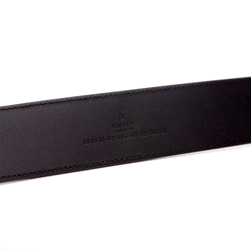 406831 GG Marmont Belt Size 80/32 Black