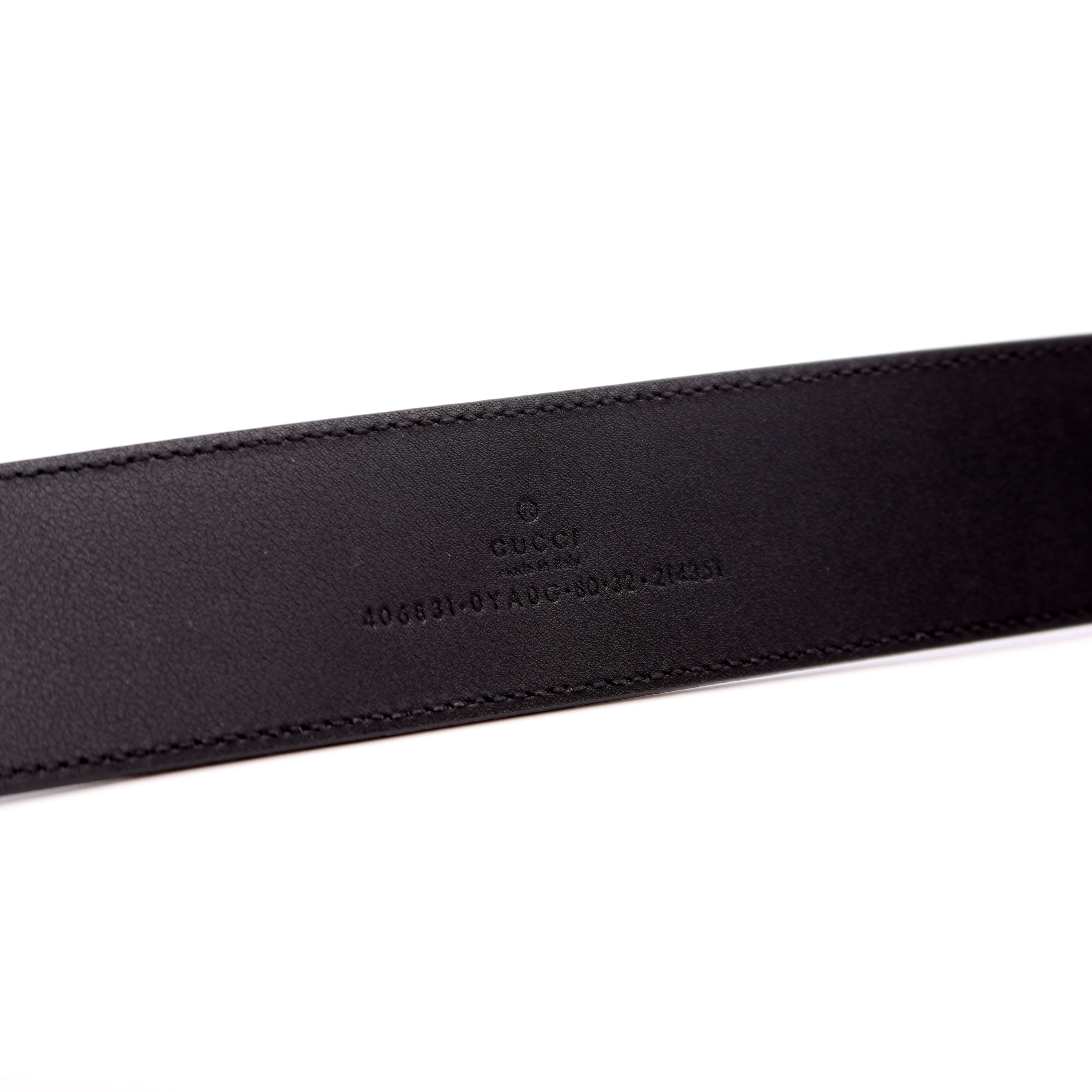 406831 GG Marmont Belt Size 80/32 Black