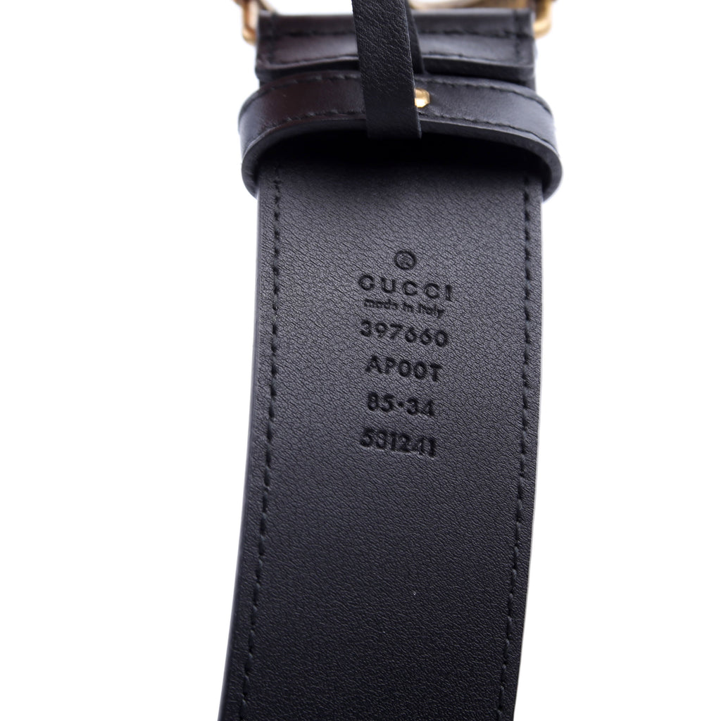397660 GG Marmont Belt Size 85/34 Black