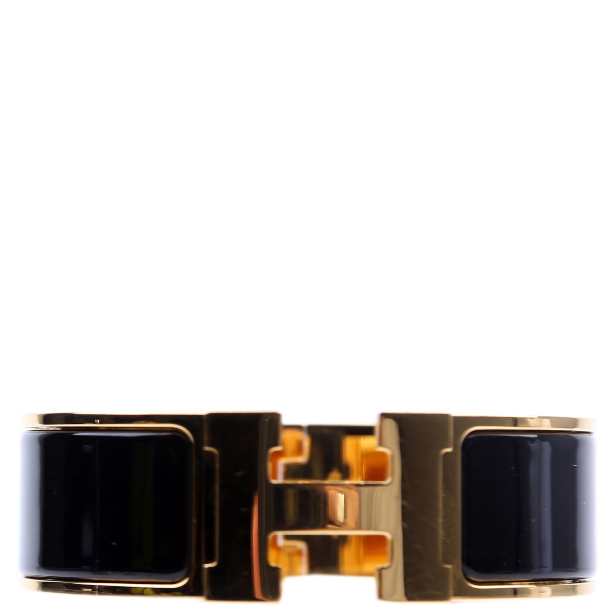 Clic Clac Wide GM Bracelet Gold/Black