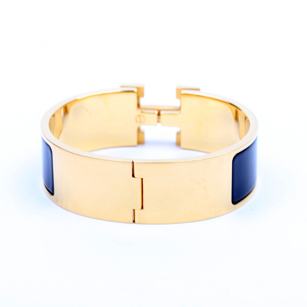 Clic Clac Wide GM Bracelet Gold/Black