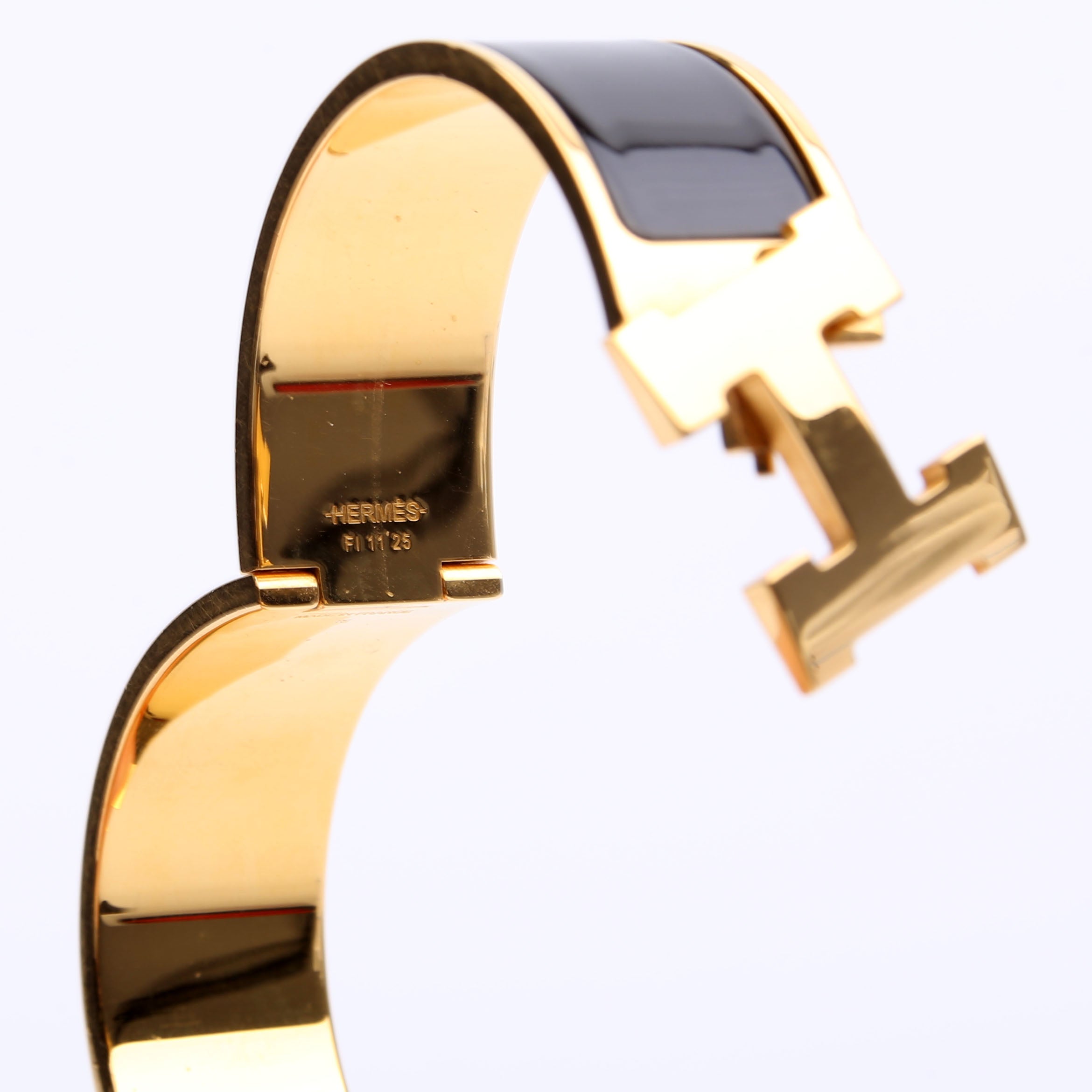 Clic Clac Wide GM Bracelet Gold/Black