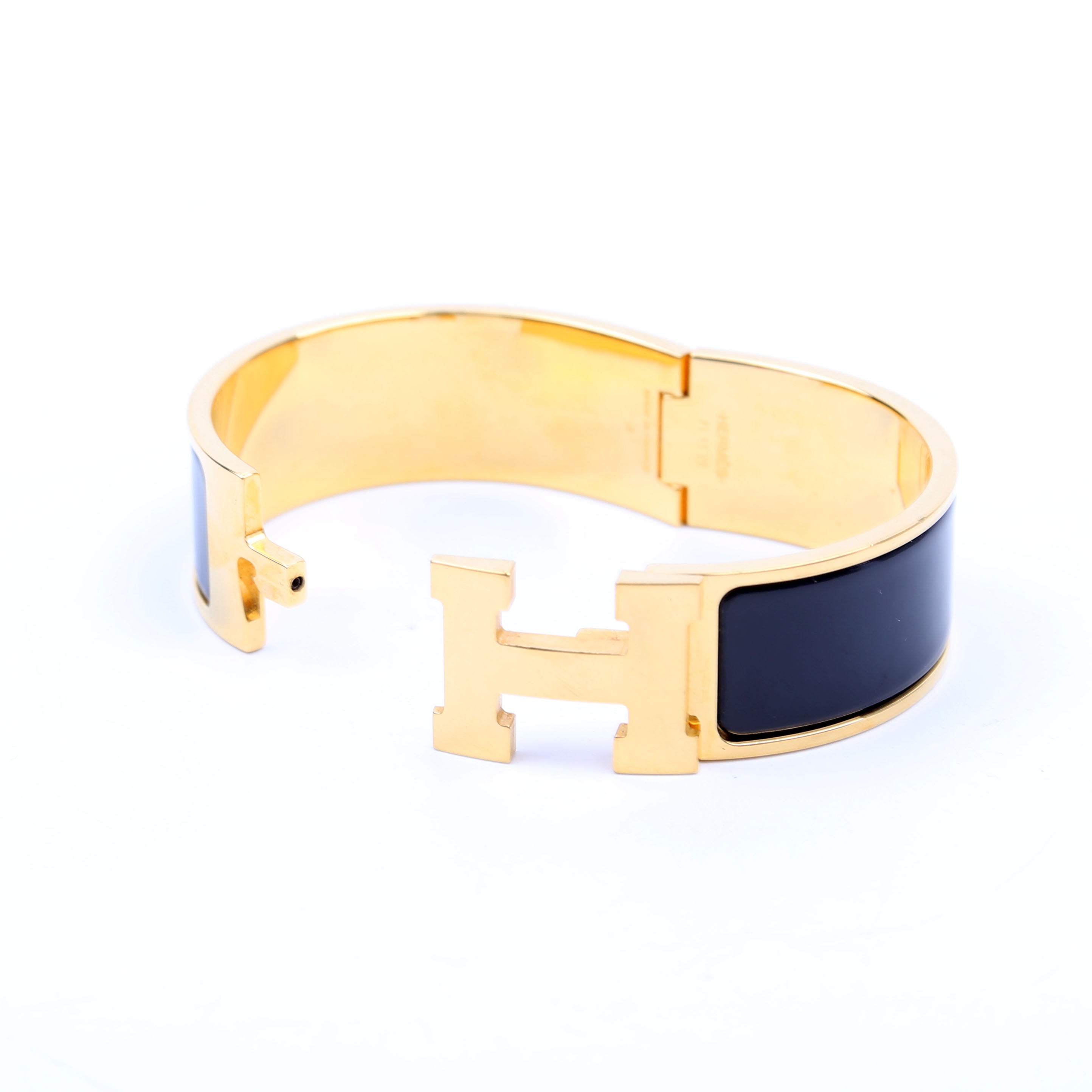 Clic Clac Wide GM Bracelet Gold/Black