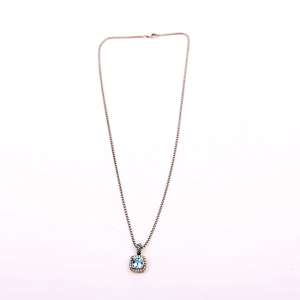 Petite Albion Pendant Necklace 925/Topaz/Diamonds