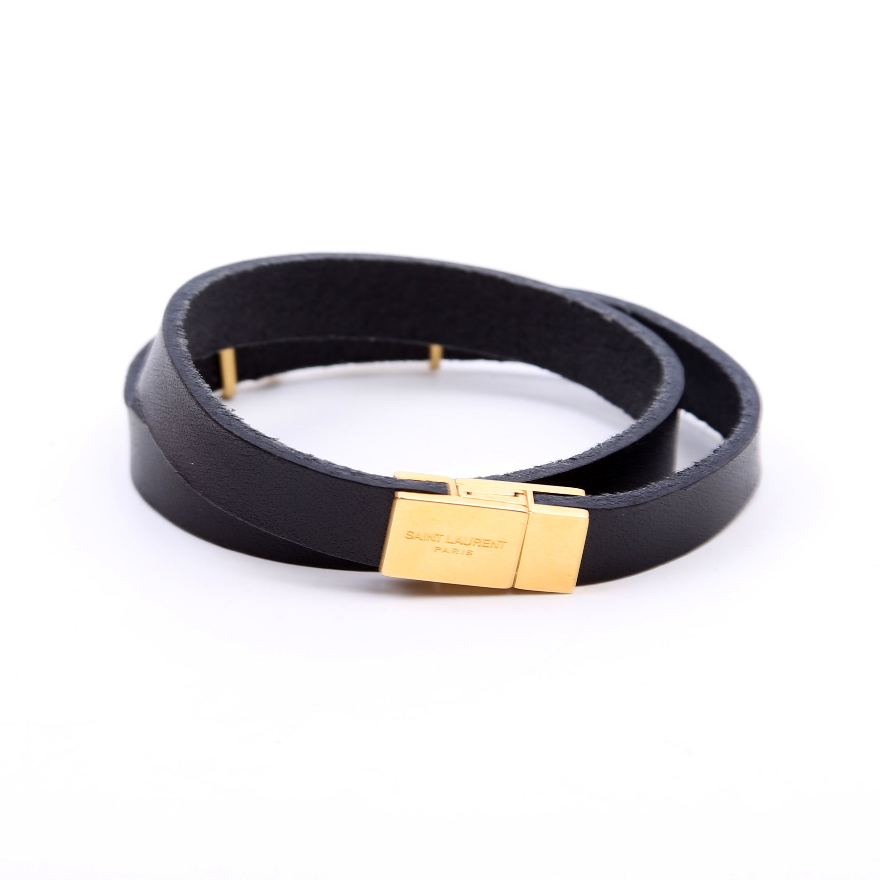 Cassandre Double Wrap Bracelet Black/Gold