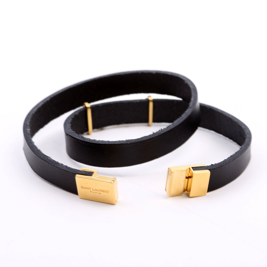 Cassandre Double Wrap Bracelet Black/Gold