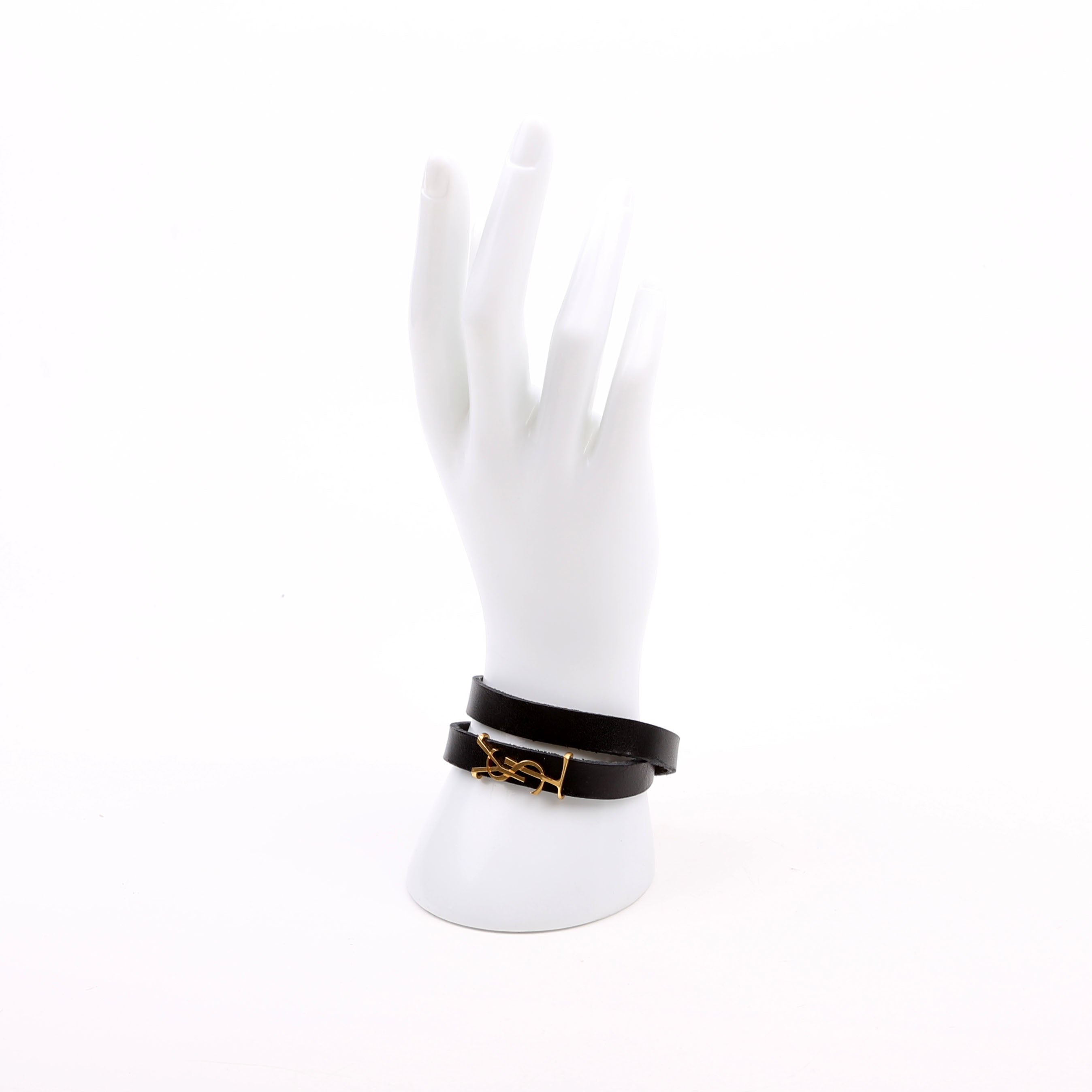 Cassandre Double Wrap Bracelet Black/Gold