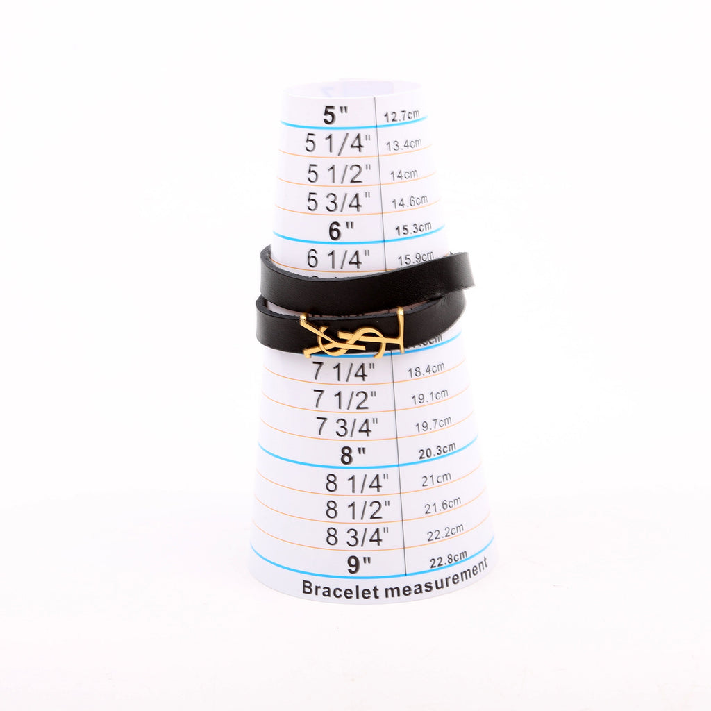 Cassandre Double Wrap Bracelet Black/Gold