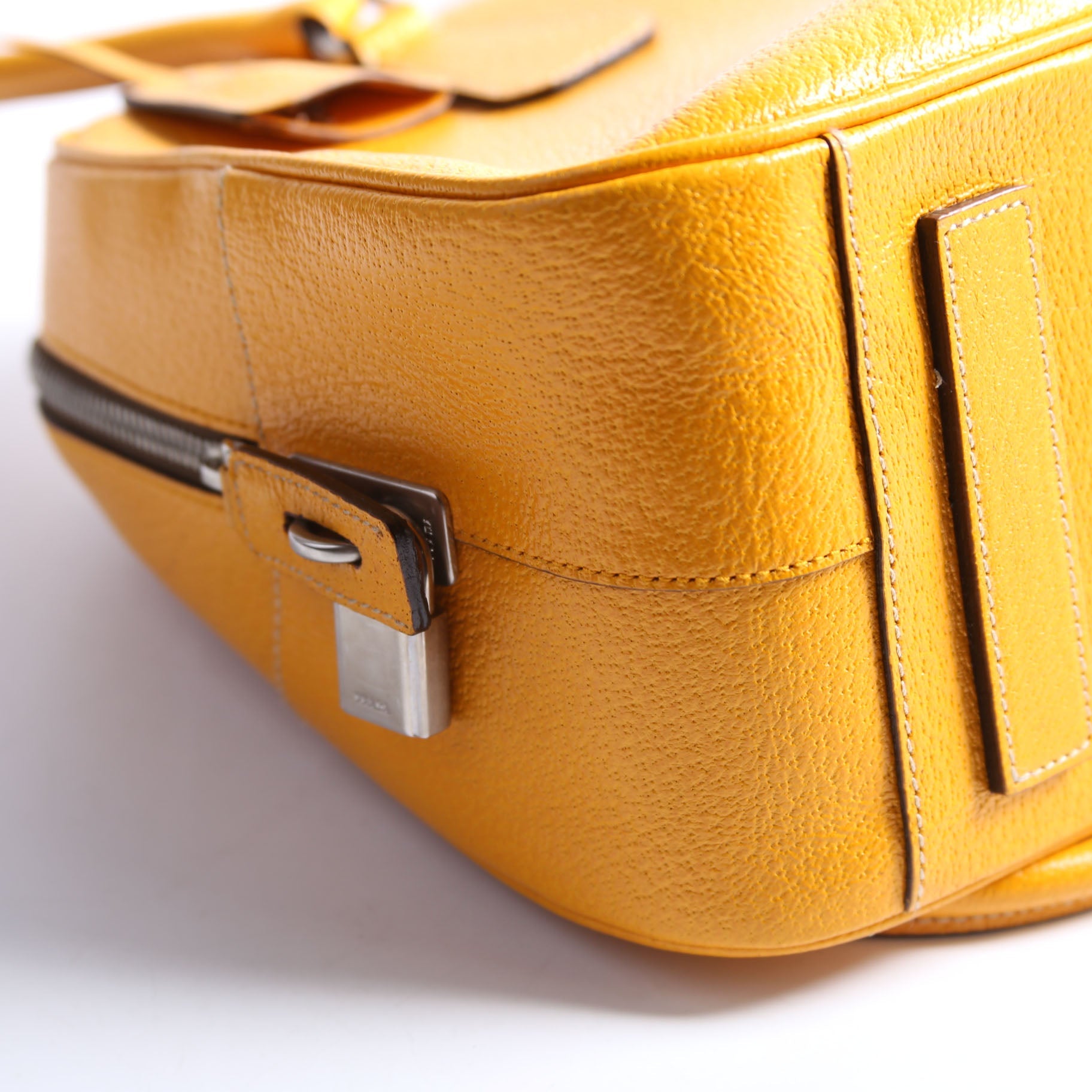 Cinghialge Sport Bowler Bag Vintage Yellow