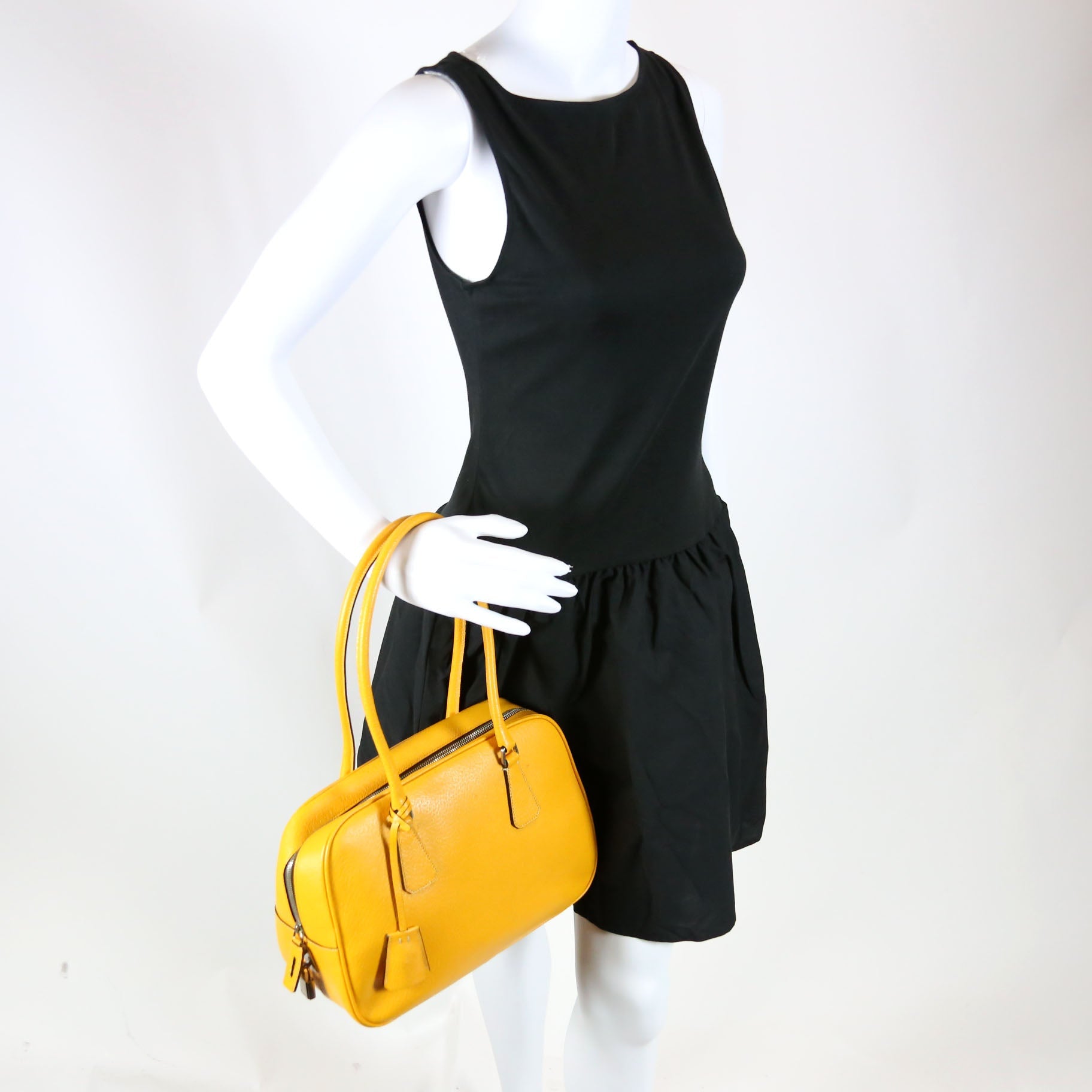 Cinghialge Sport Bowler Bag Vintage Yellow