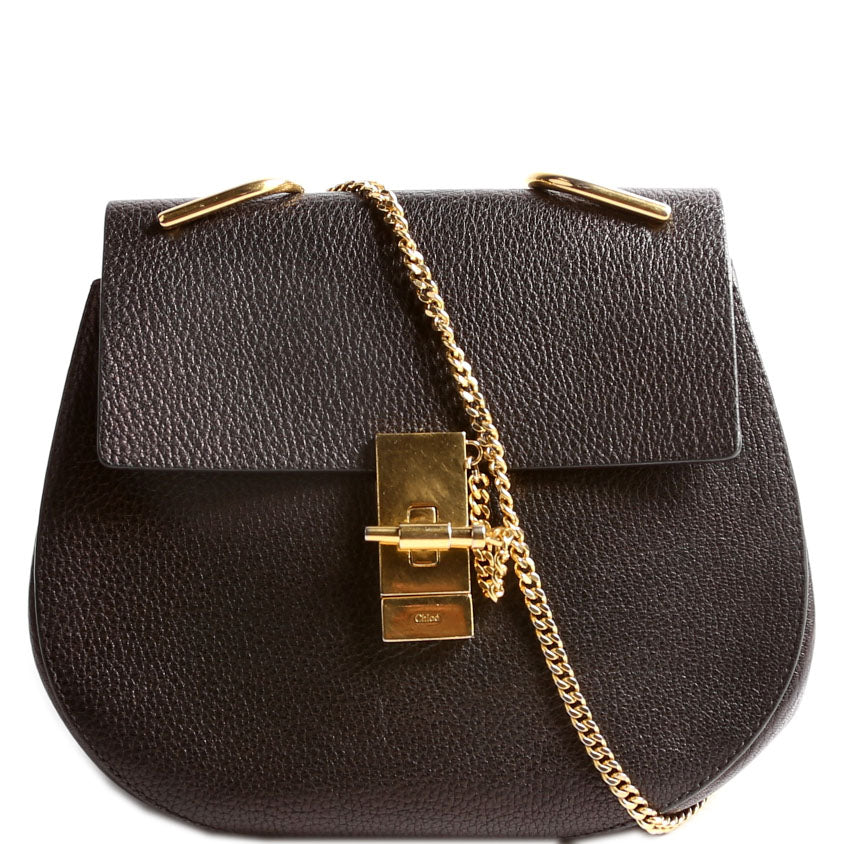 Drew Crossbody Small Black/Gold