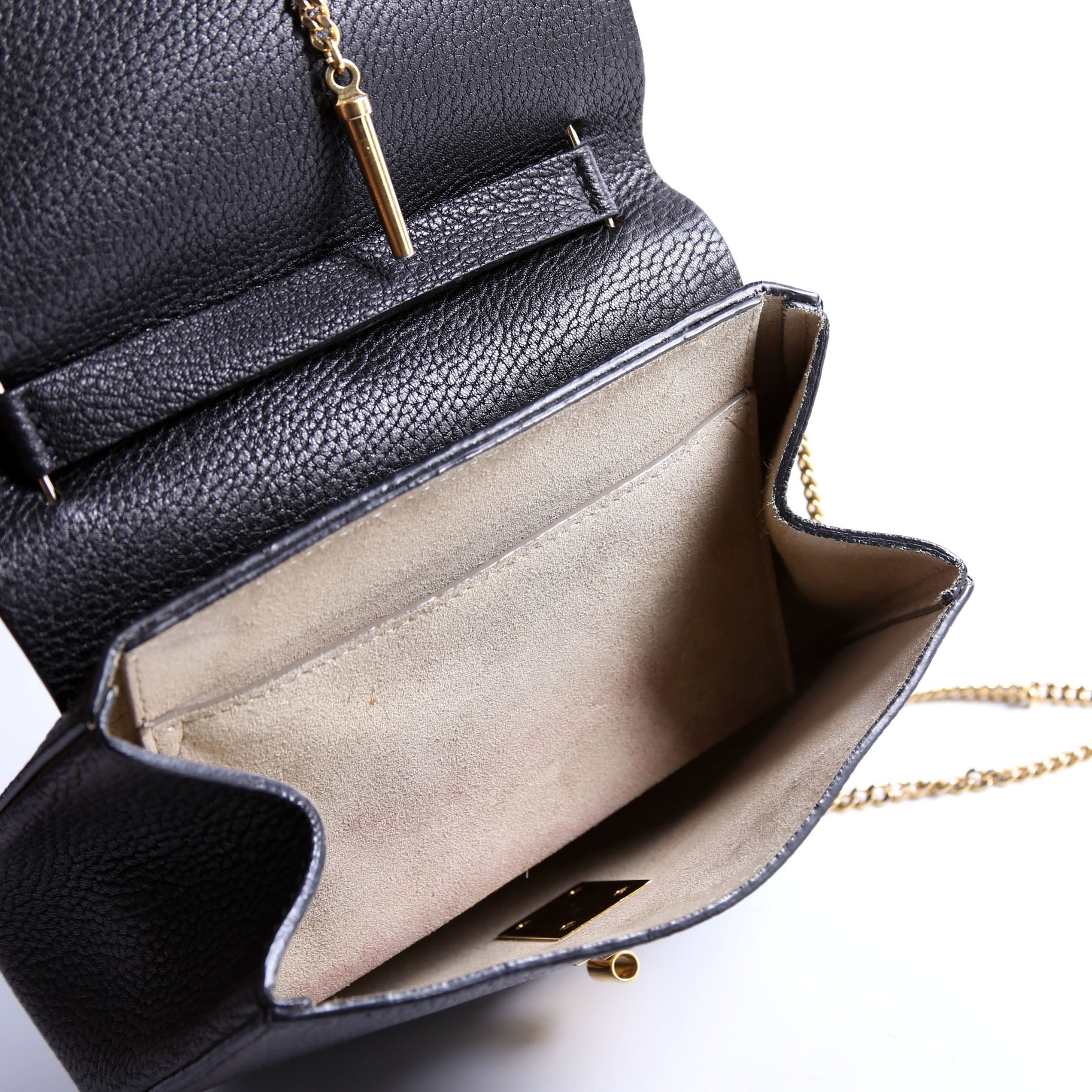 Drew Crossbody Small Black/Gold
