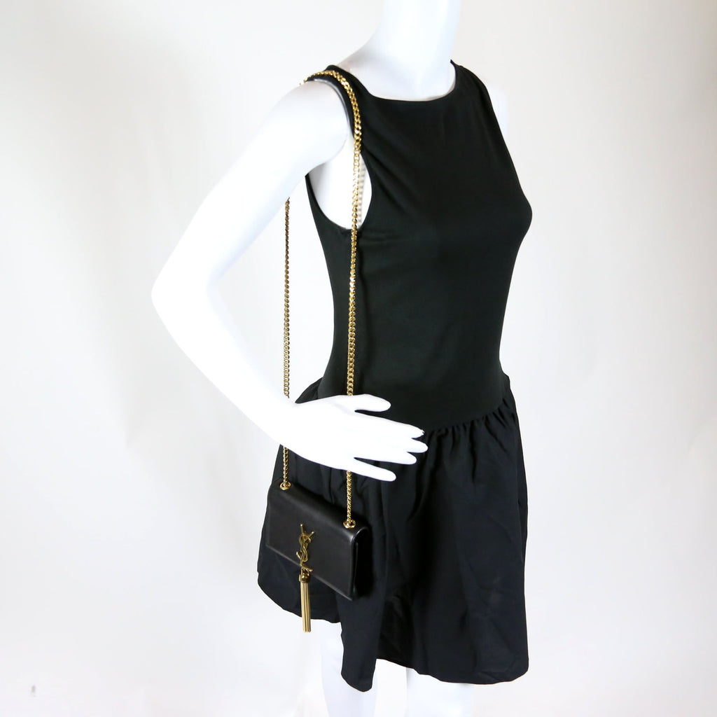 Kate Tassel Small 354120 Black/Gold