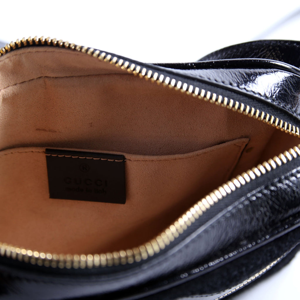 517350 GG Super Mini Suede Ophidia Black
