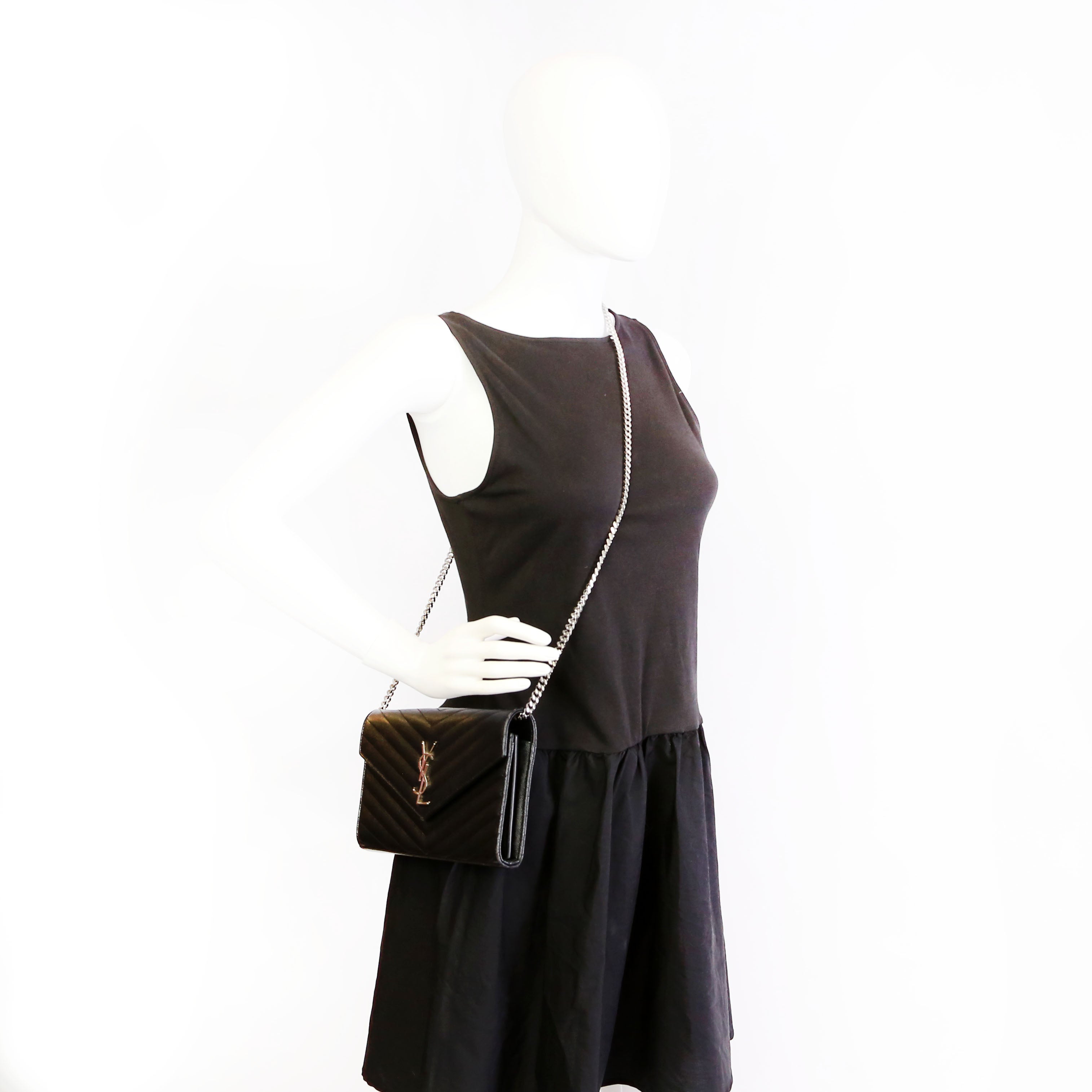 Grain De Chain Wallet Black