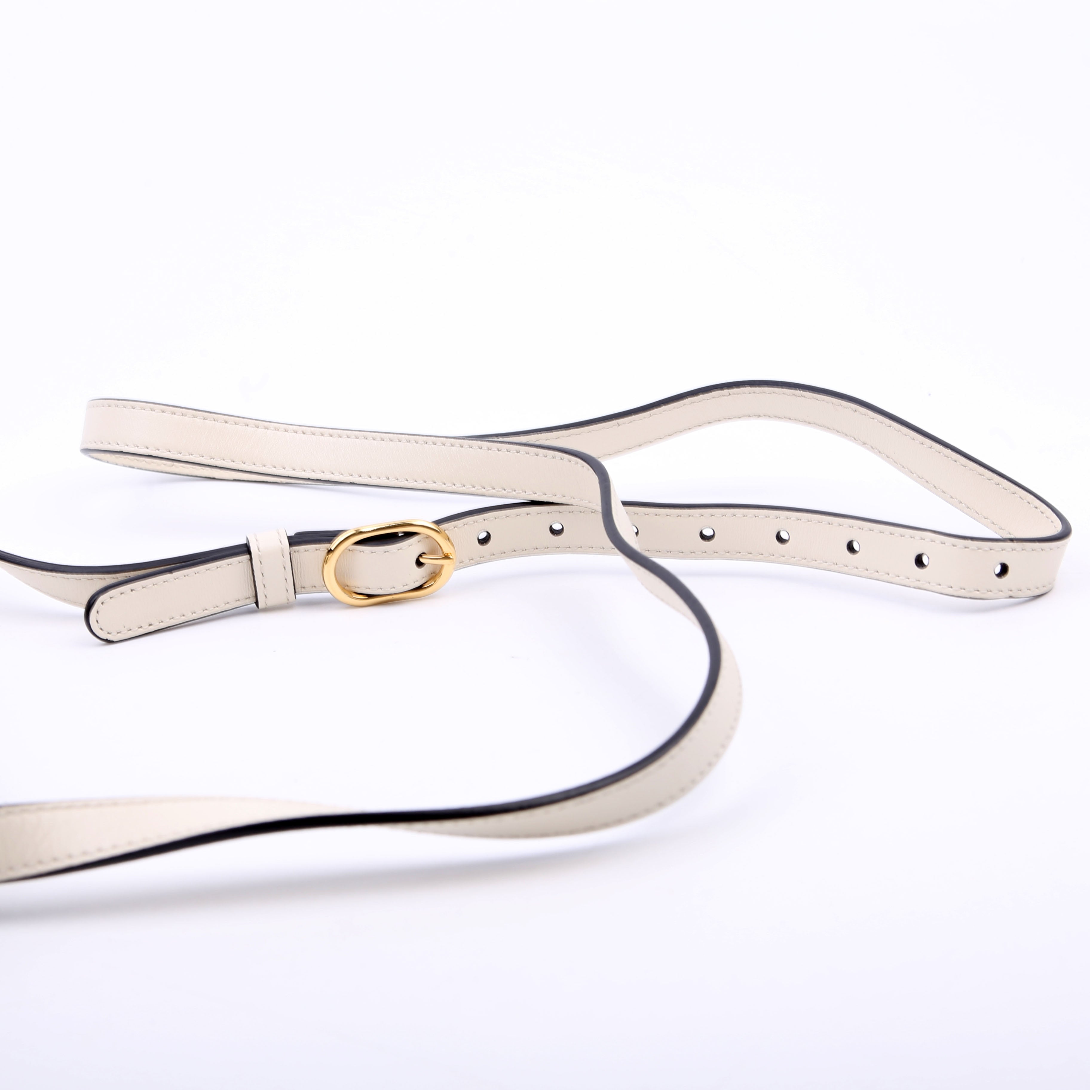 550129 Arli Flap Small Calfskin White/Black