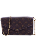 Pochette Felicie Monogram Berry