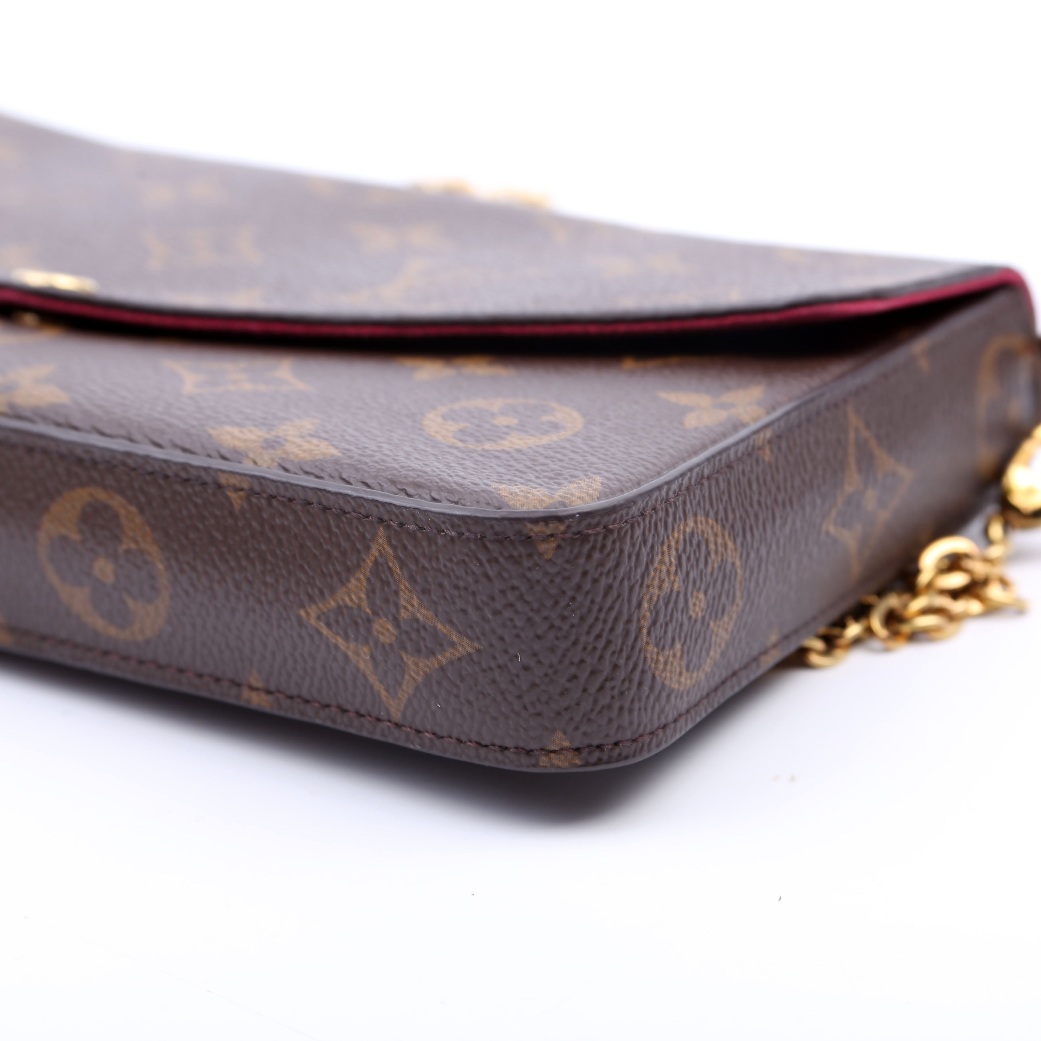 Pochette Felicie Monogram Berry