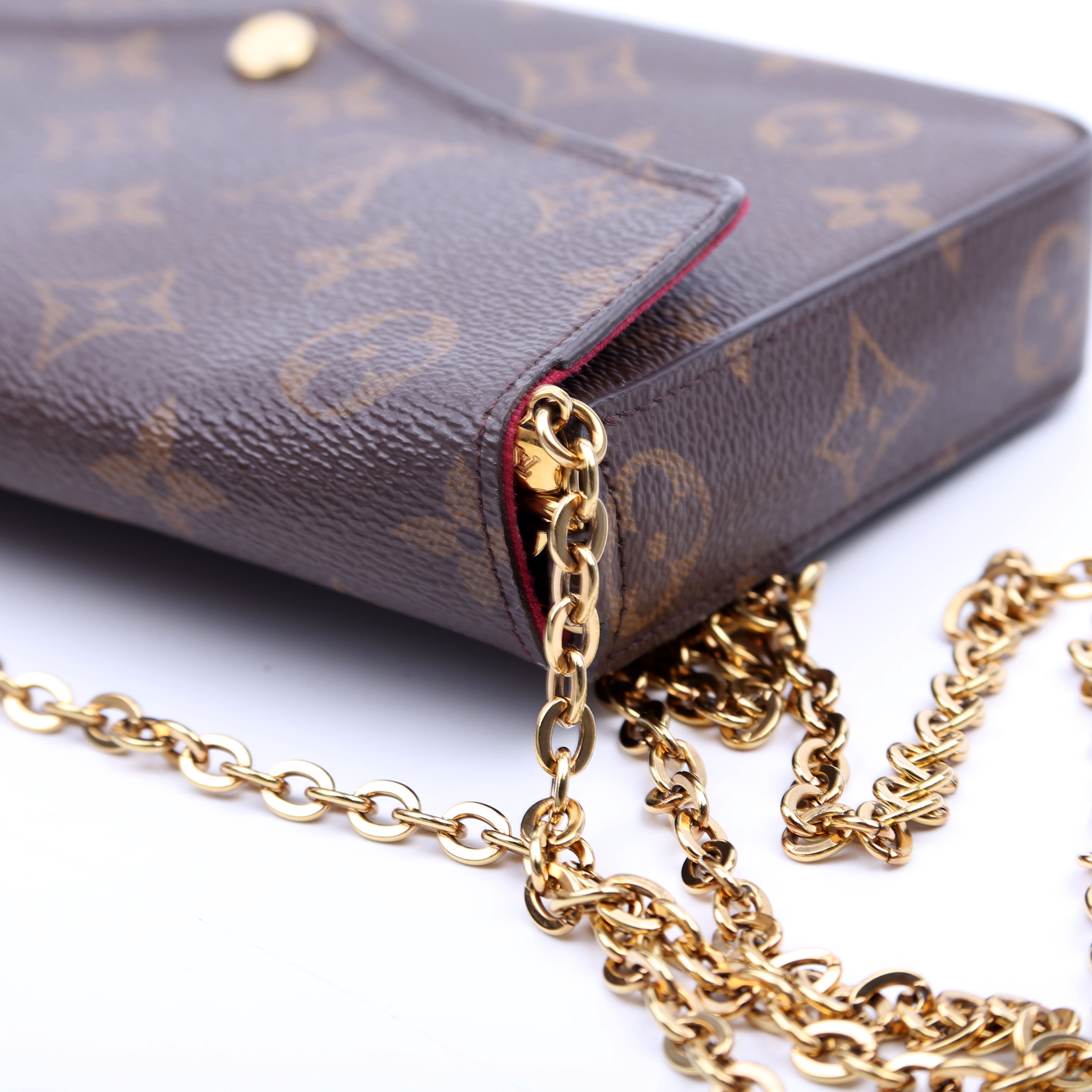Pochette Felicie Monogram Berry