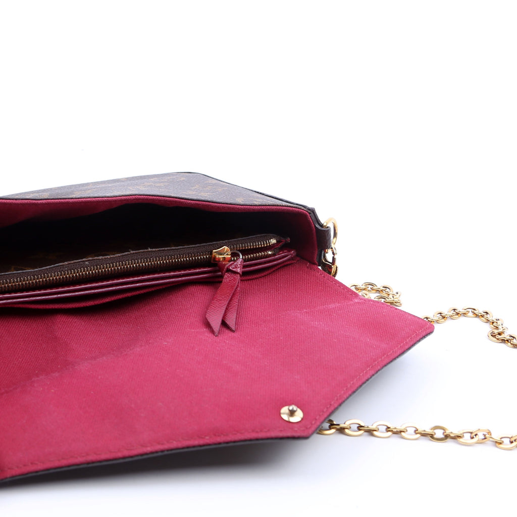 Pochette Felicie Monogram Berry