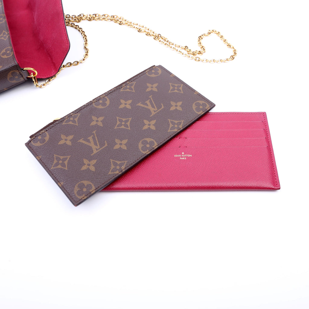 Pochette Felicie Monogram Berry
