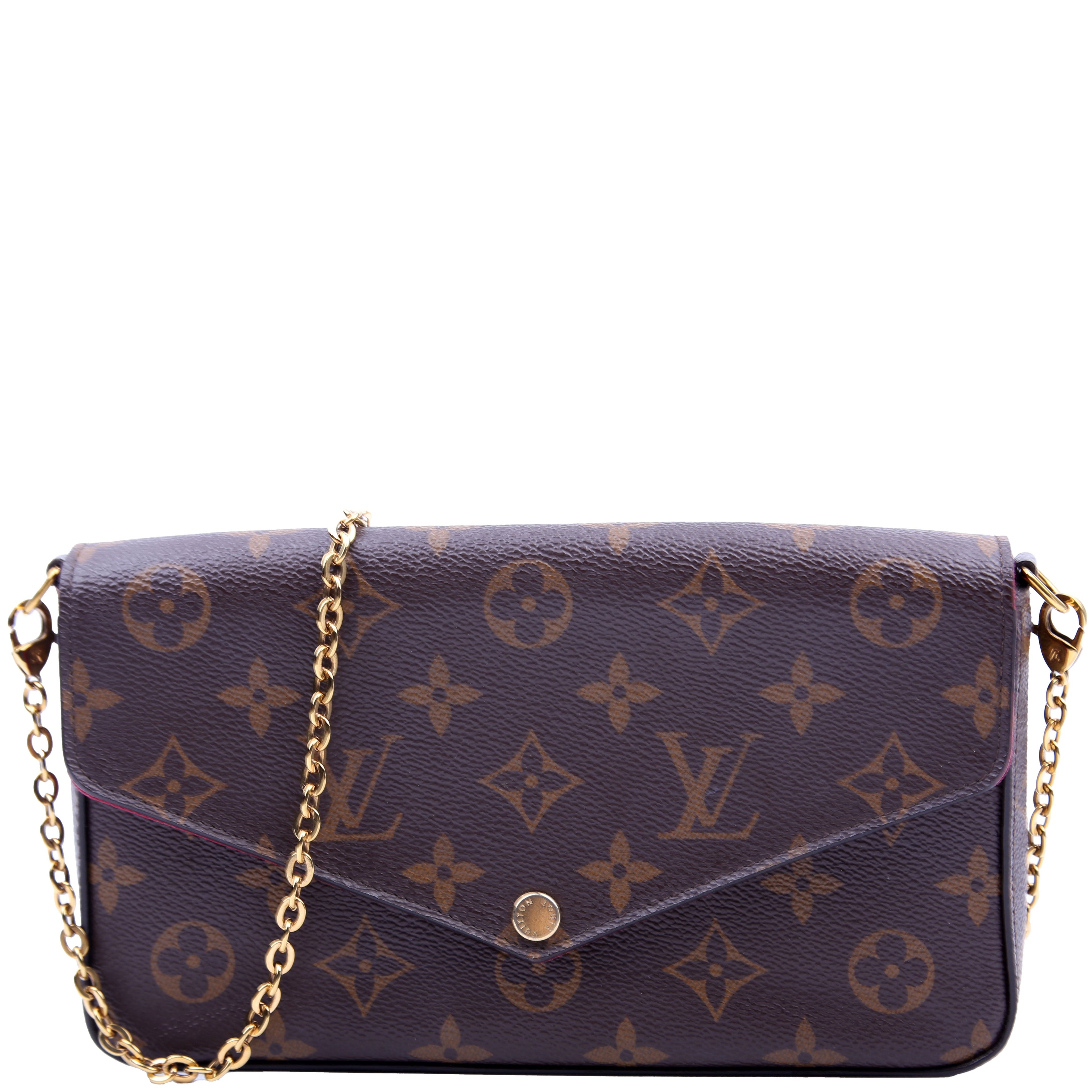 Pochette Felicie Monogram Berry