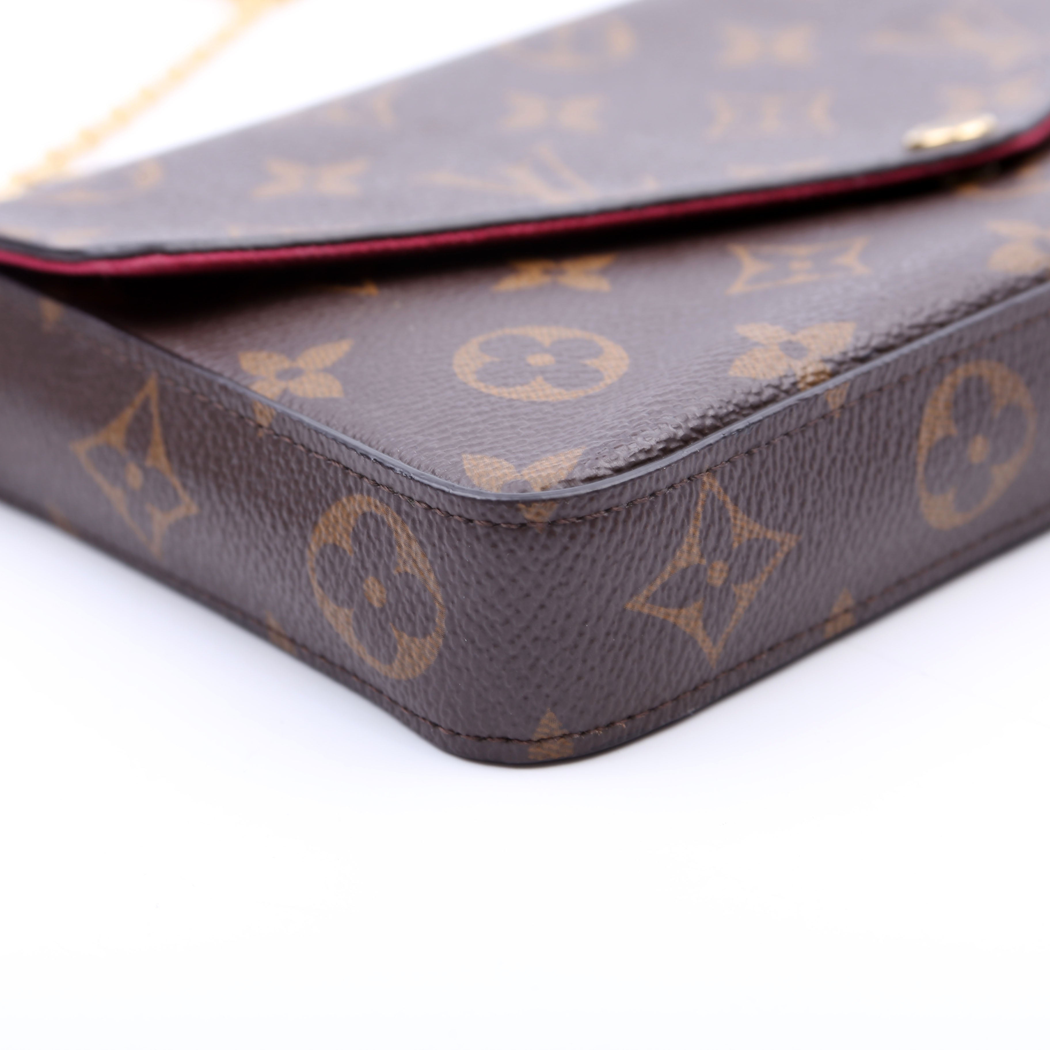 Pochette Felicie Monogram Berry