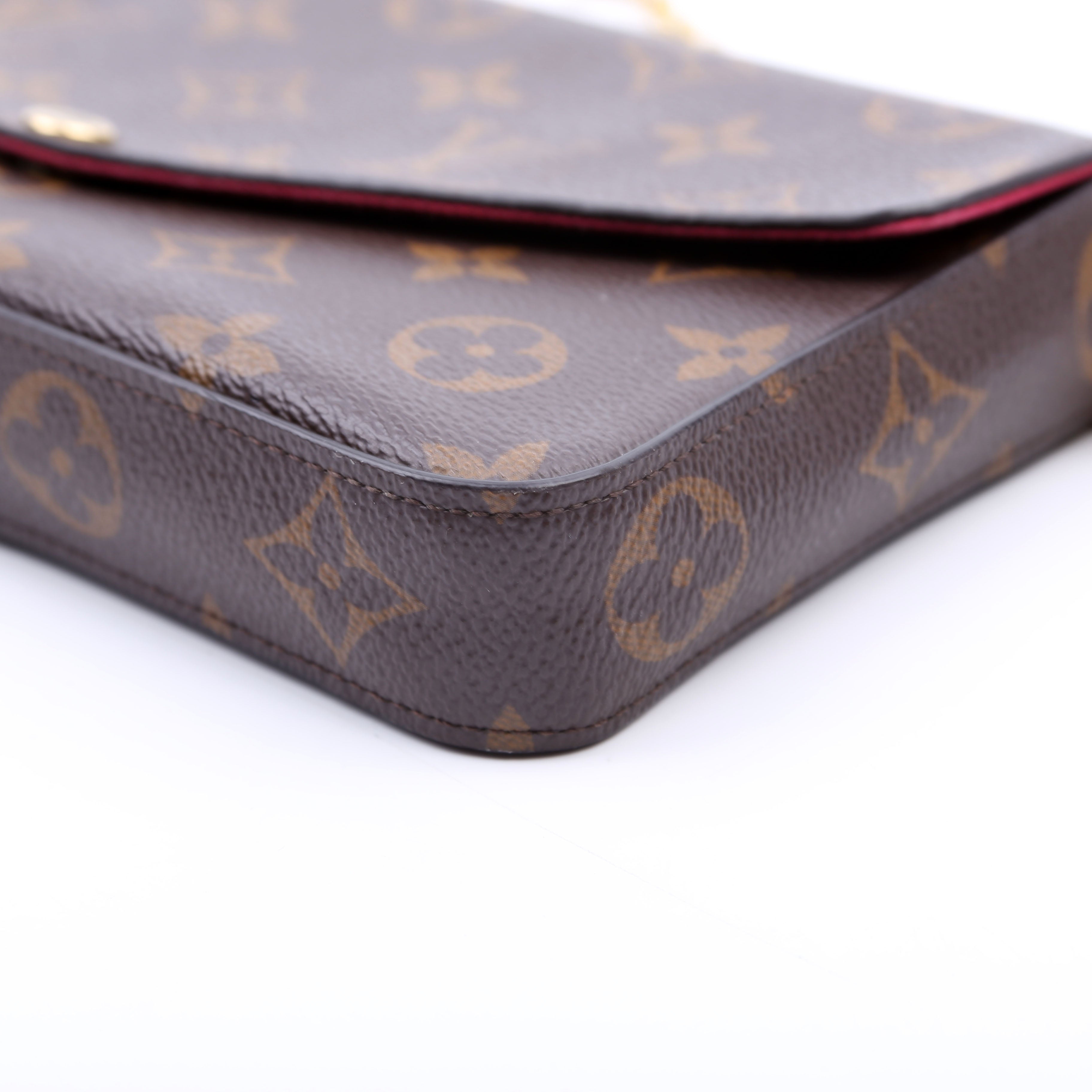 Pochette Felicie Monogram Berry