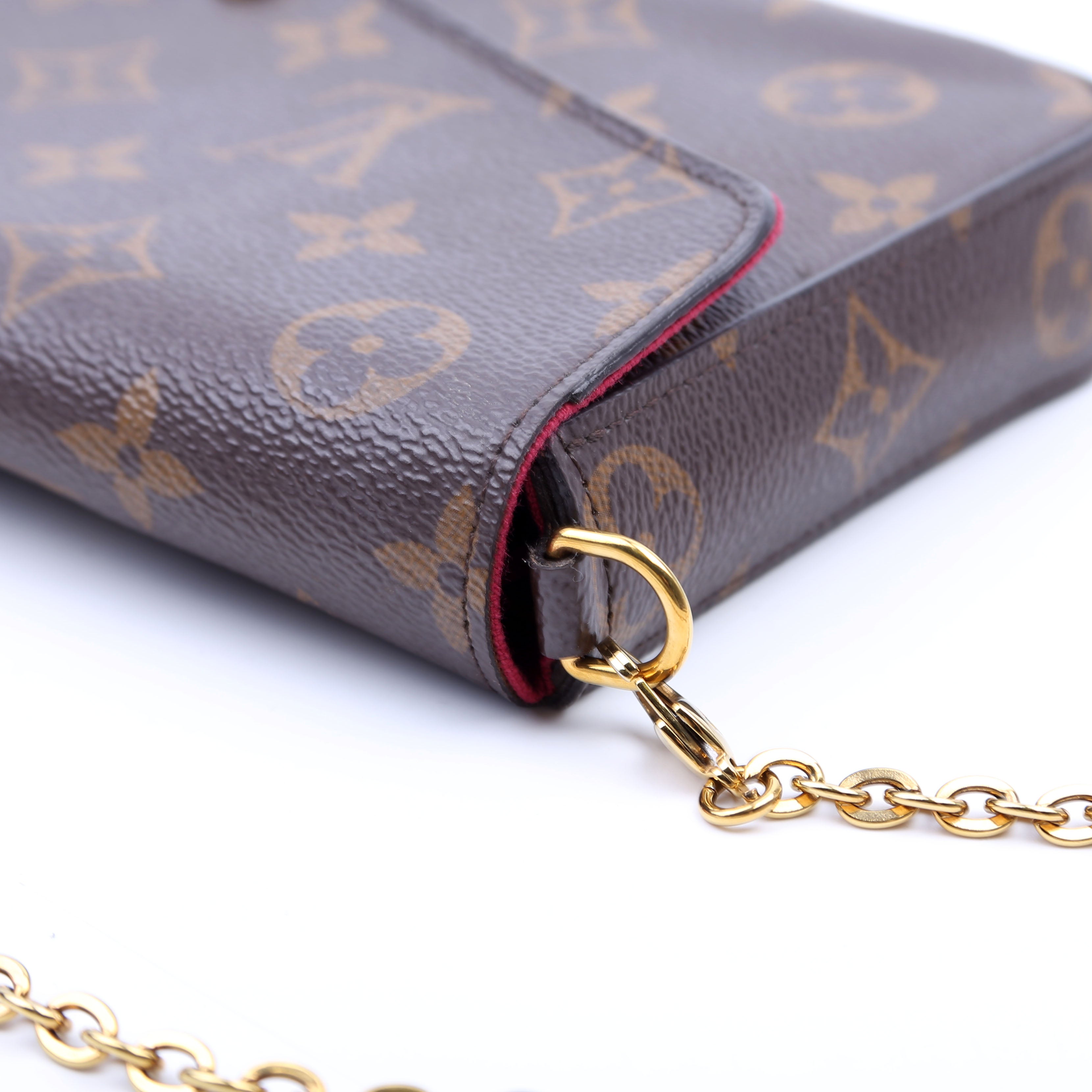 Pochette Felicie Monogram Berry